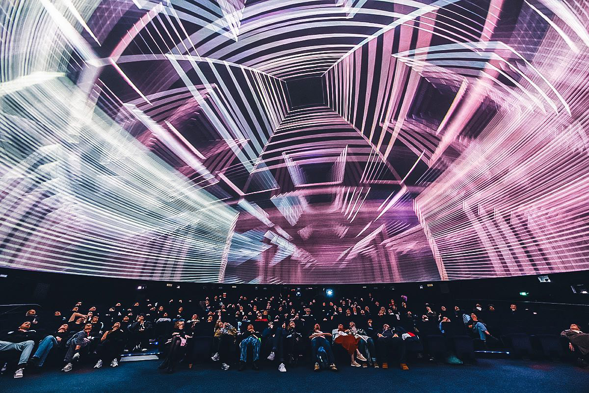“Morphogenesis” at the Planetarium of the Cité des sciences et de l'industrie in Paris on March 2023. Photo © RP Ribiere