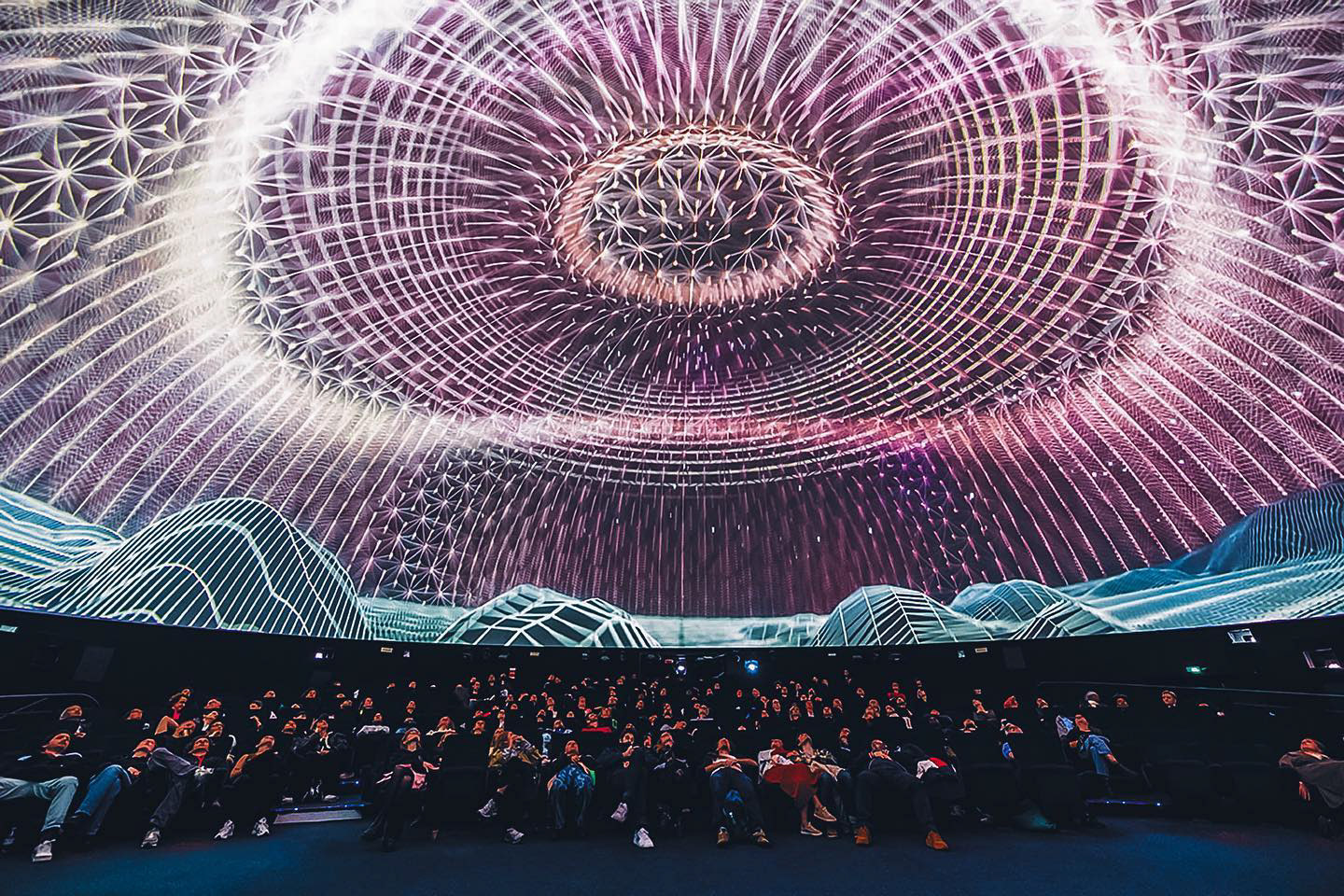 “Morphogenesis” at the Planetarium of the Cité des sciences et de l'industrie in Paris on March 2023. Photo © RP Ribiere