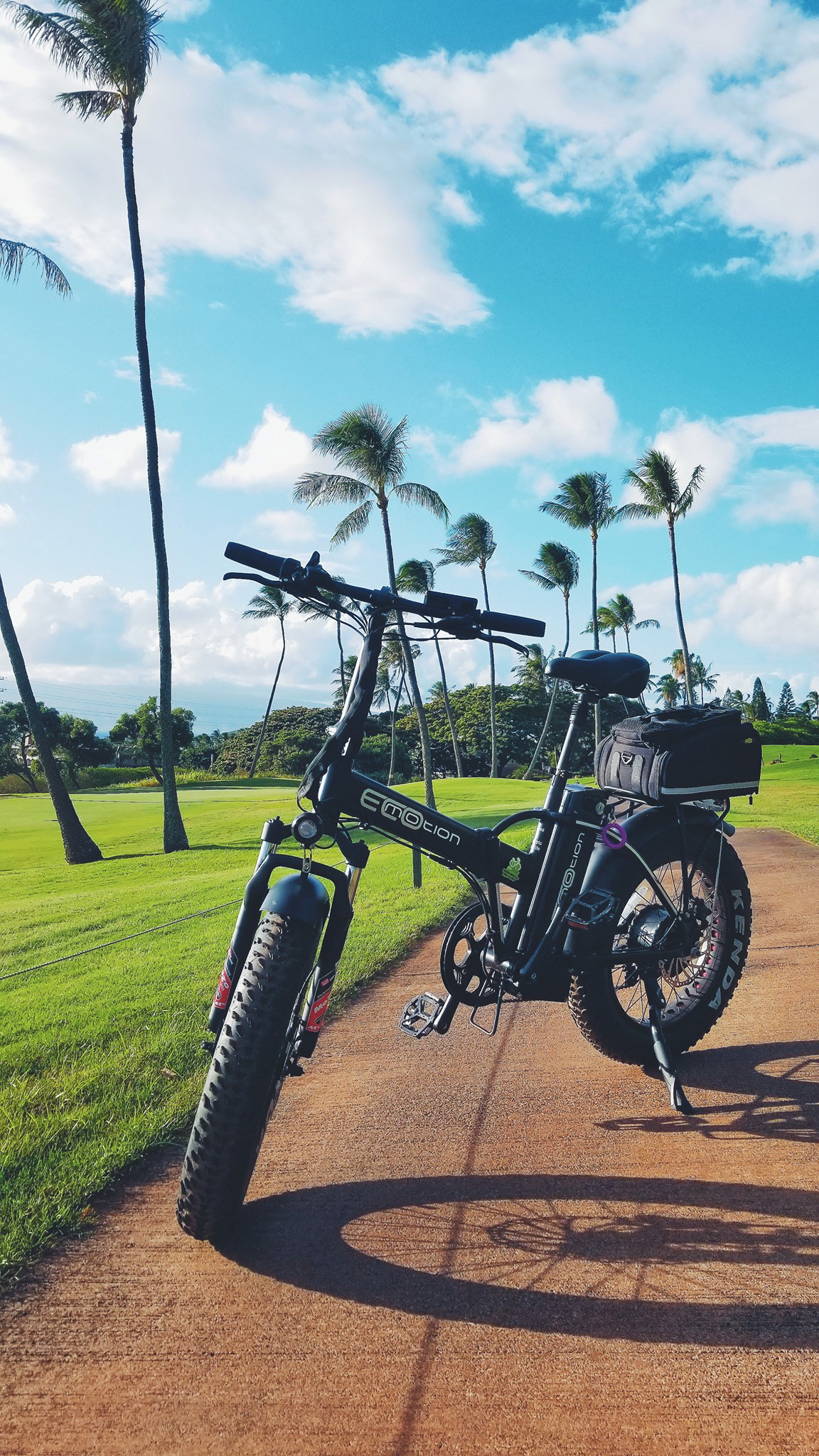 E-bike was my vehicle of choice on the island