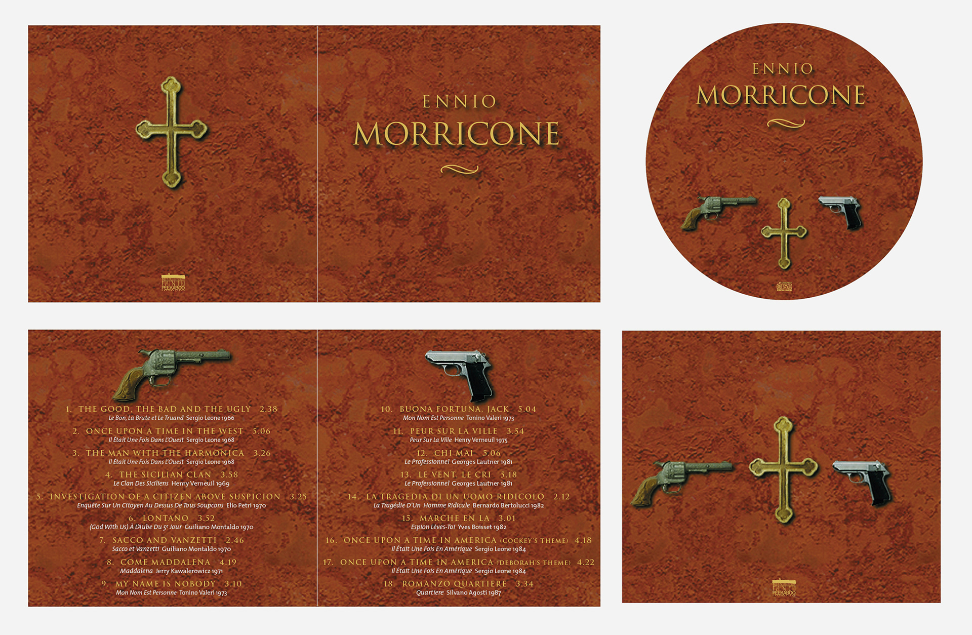 Compilation CD Ennio Morricone. Crystal pack.