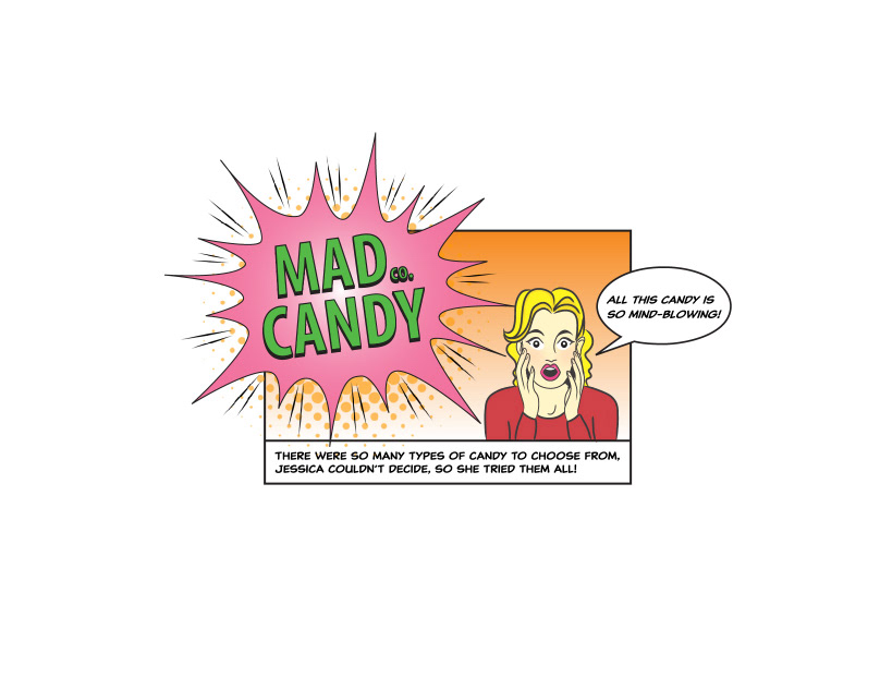brand concept for a start-up candy company