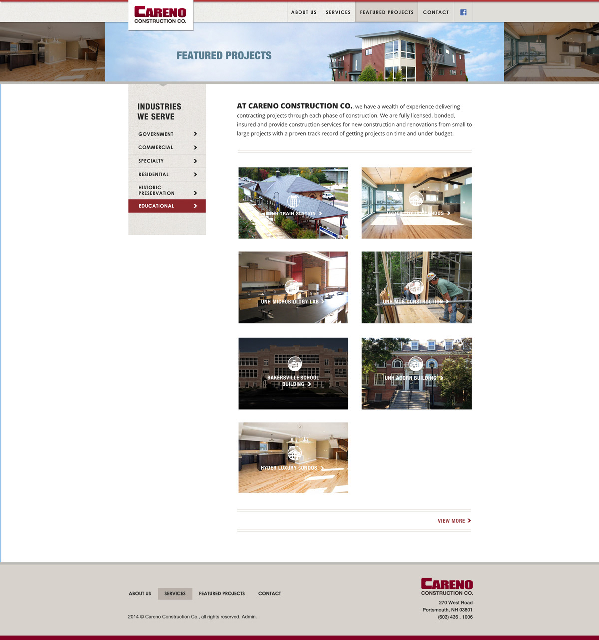 Project Landing Template