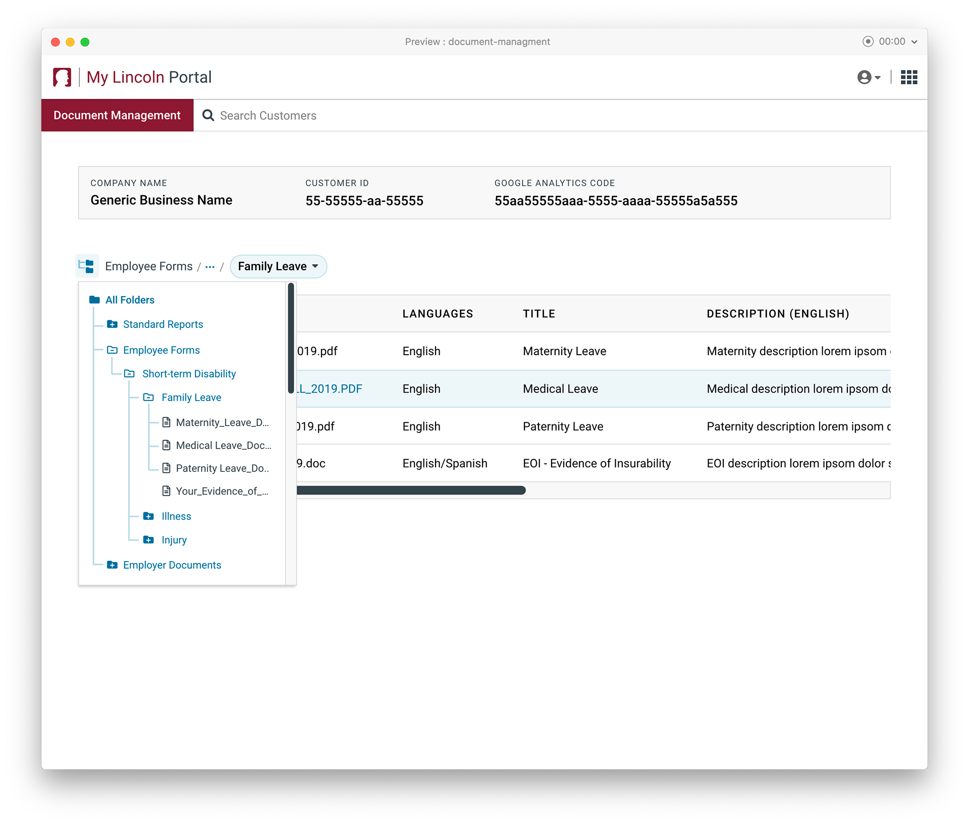 Folder Tree - User can optionally view where they are in the entire folder structure
