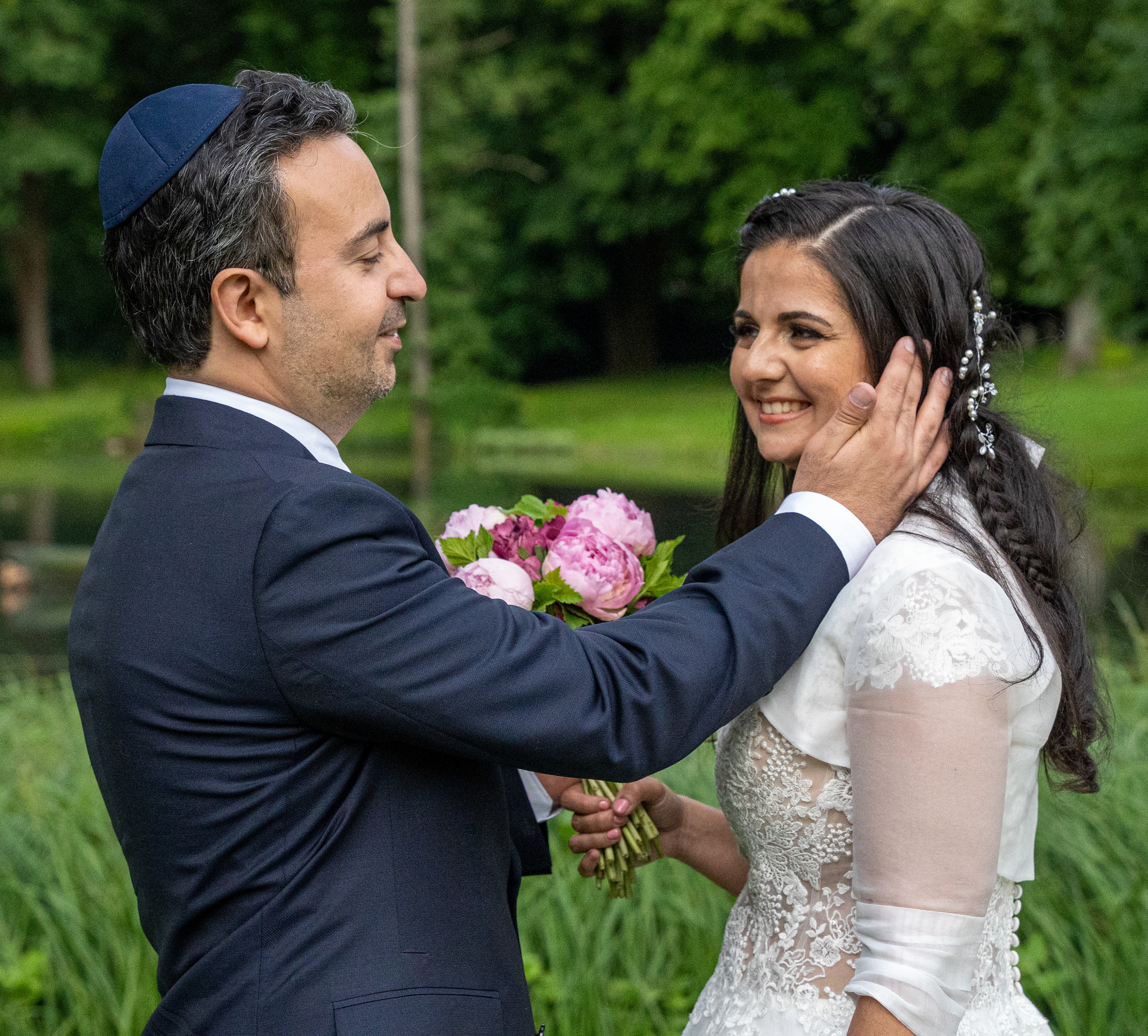 Photo du couple après la cérémonie
