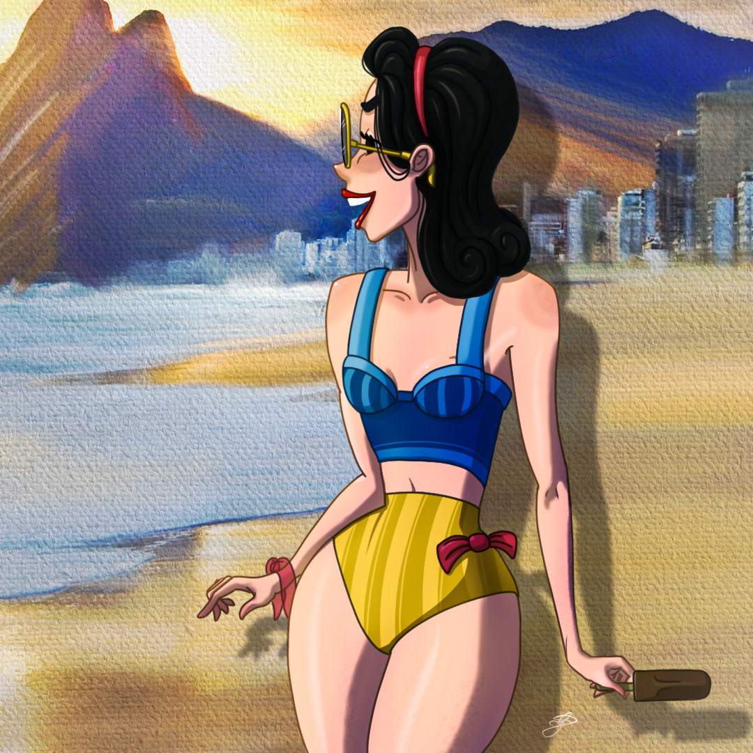 Based on Snow White, Disney - Photoshop