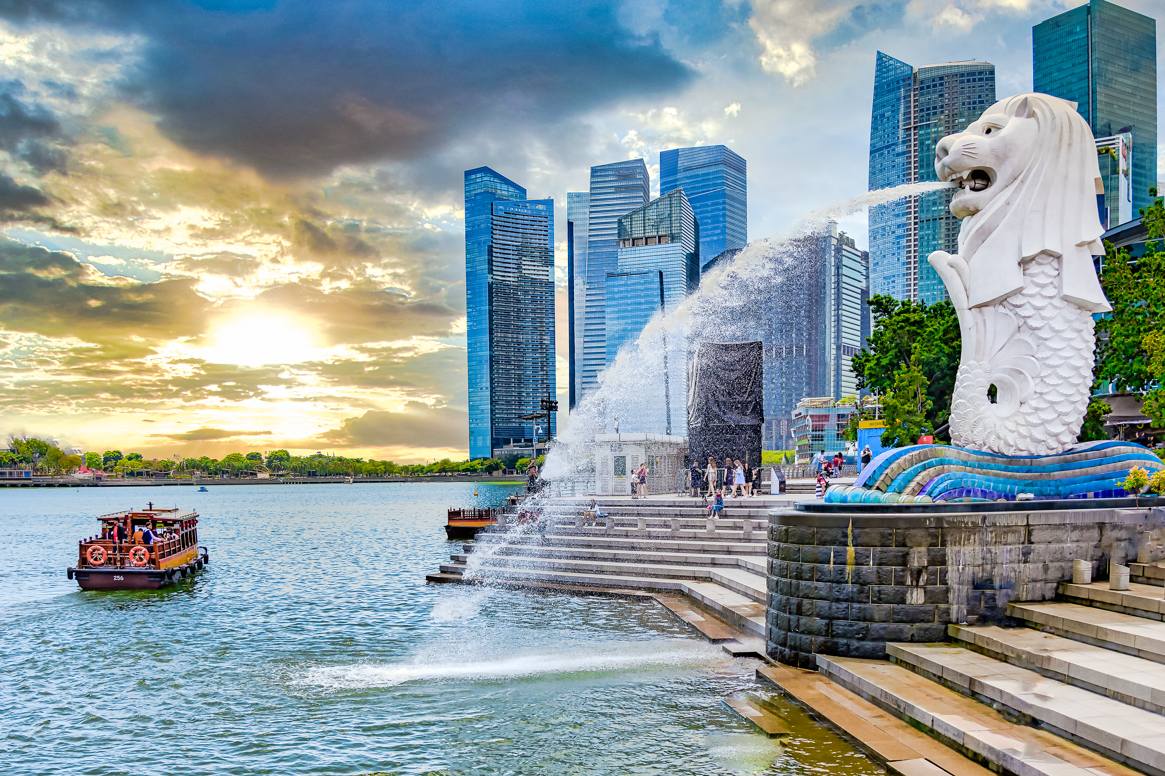 Merlion Park am Singapur River