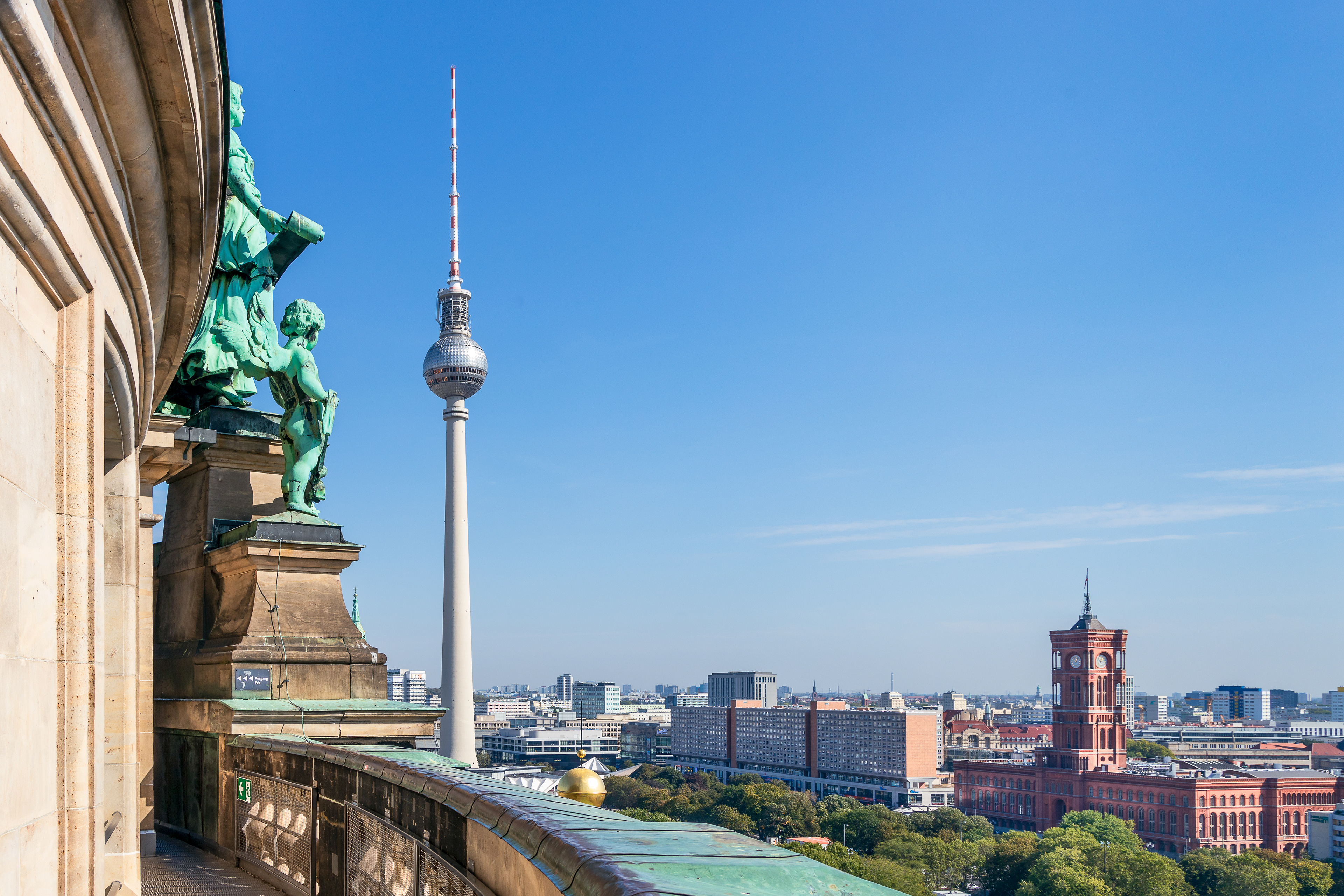 View from the Berlin Cathedral to the television tower