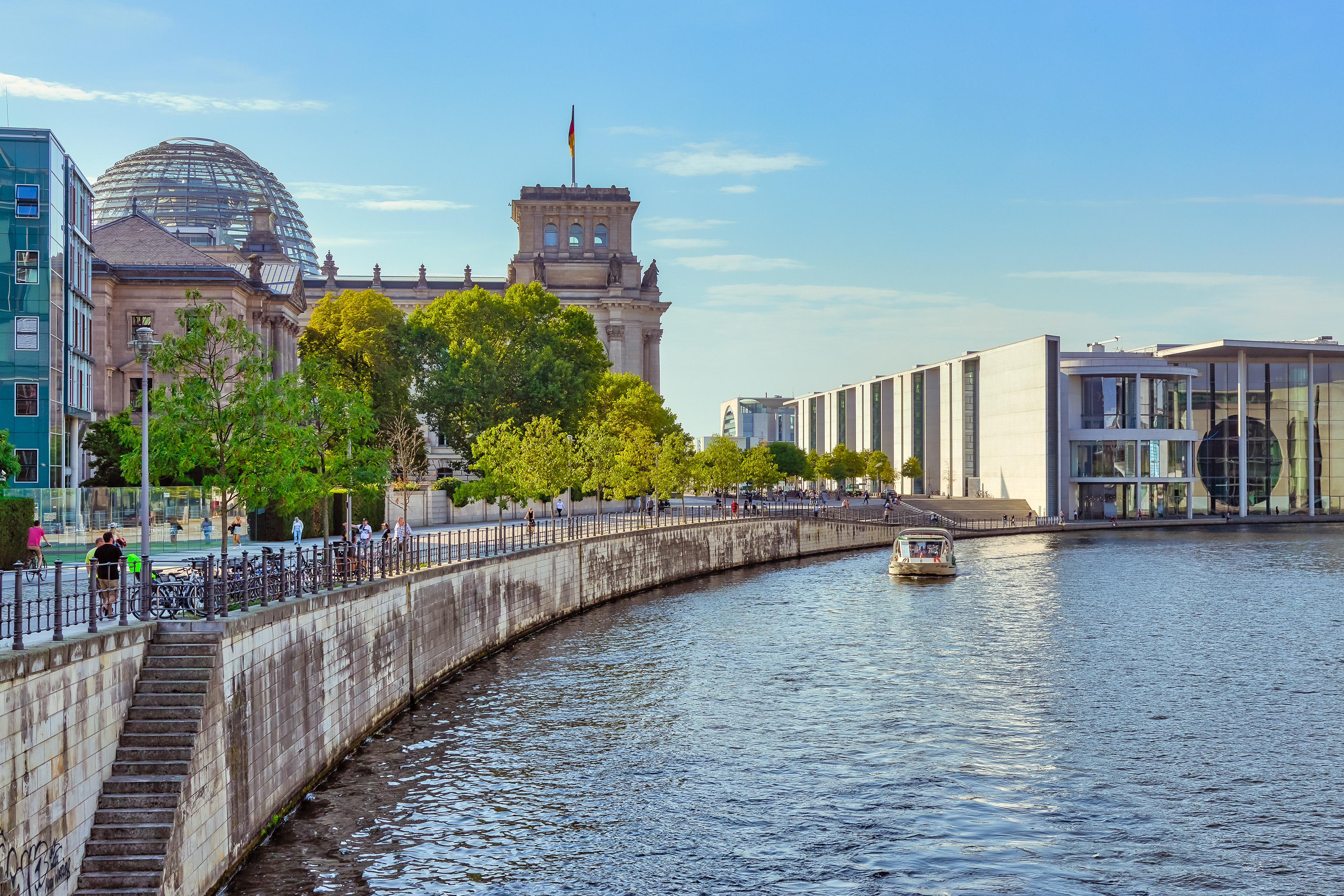 The Spree with the Reichstag and the Paul Löbe House