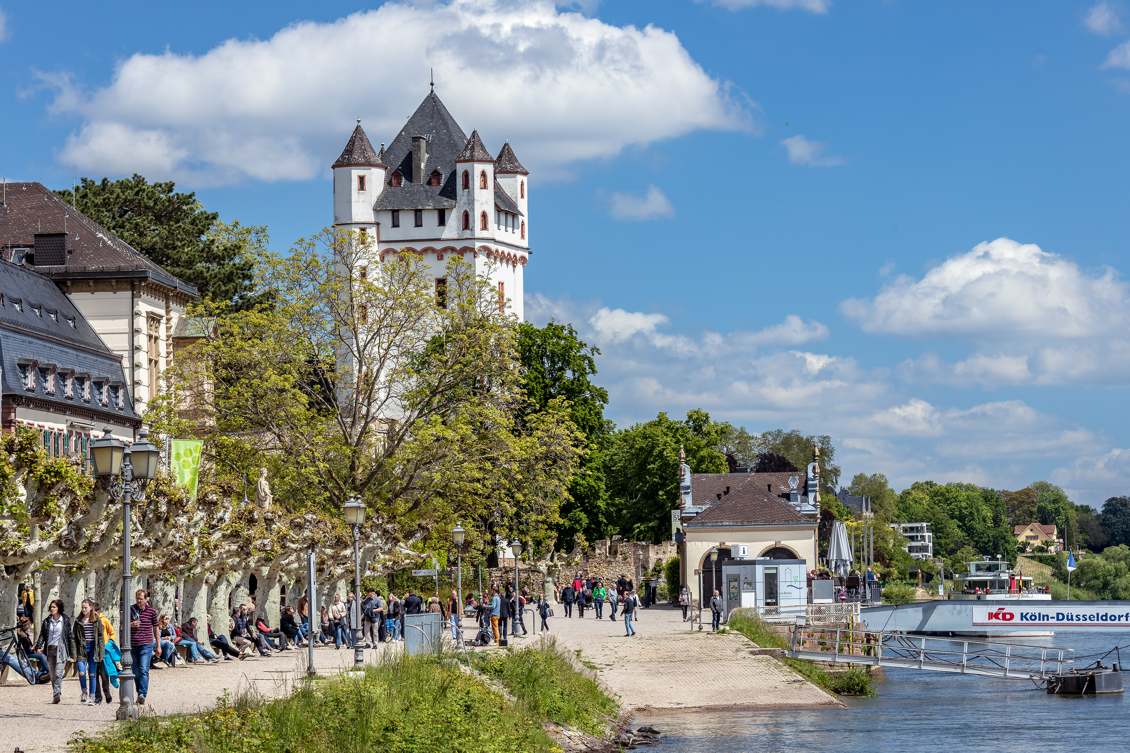 Rheinpromenade in Eltville am Rhein