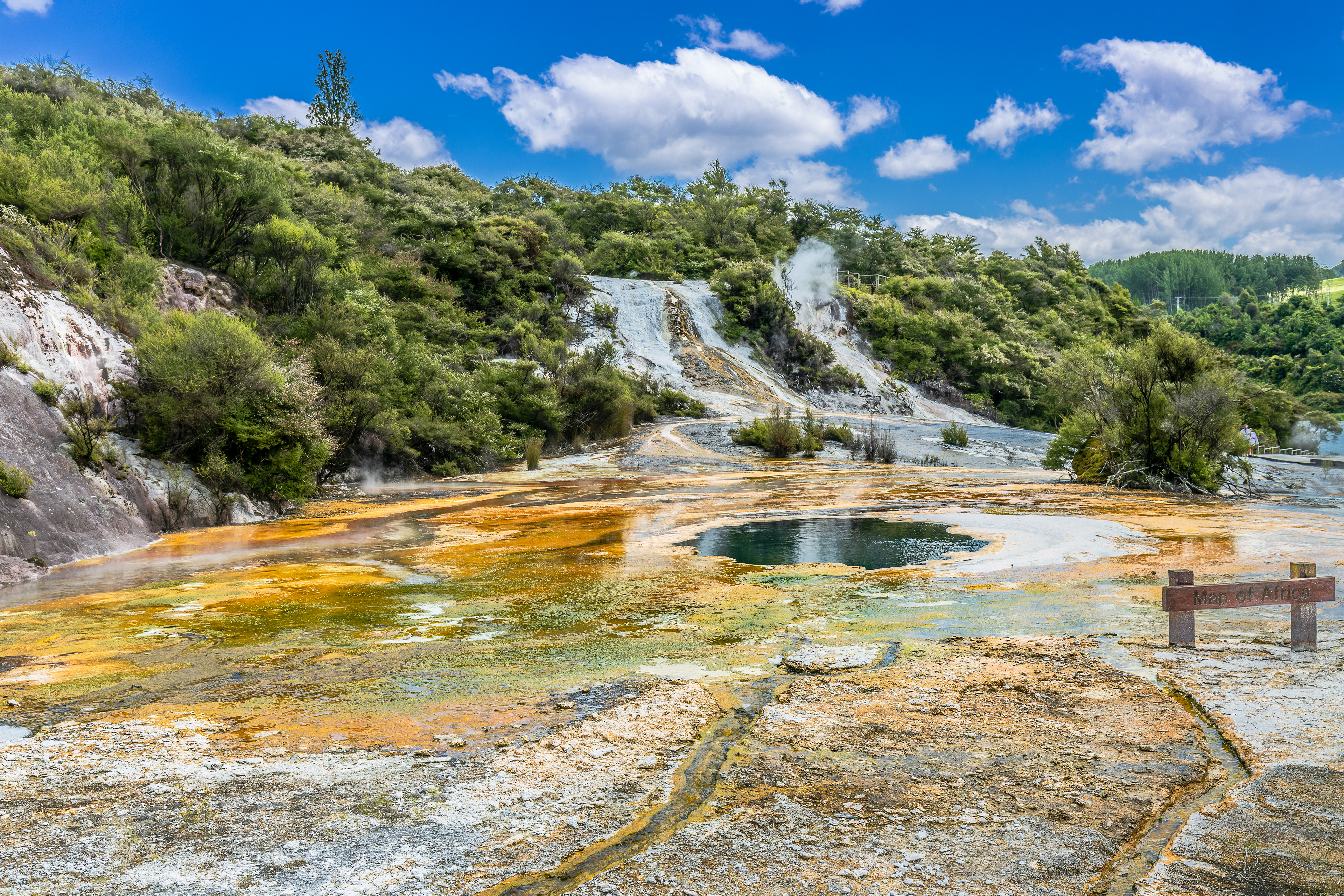 Cascade Terrace at the Orakei Korako Geyserland Resort  