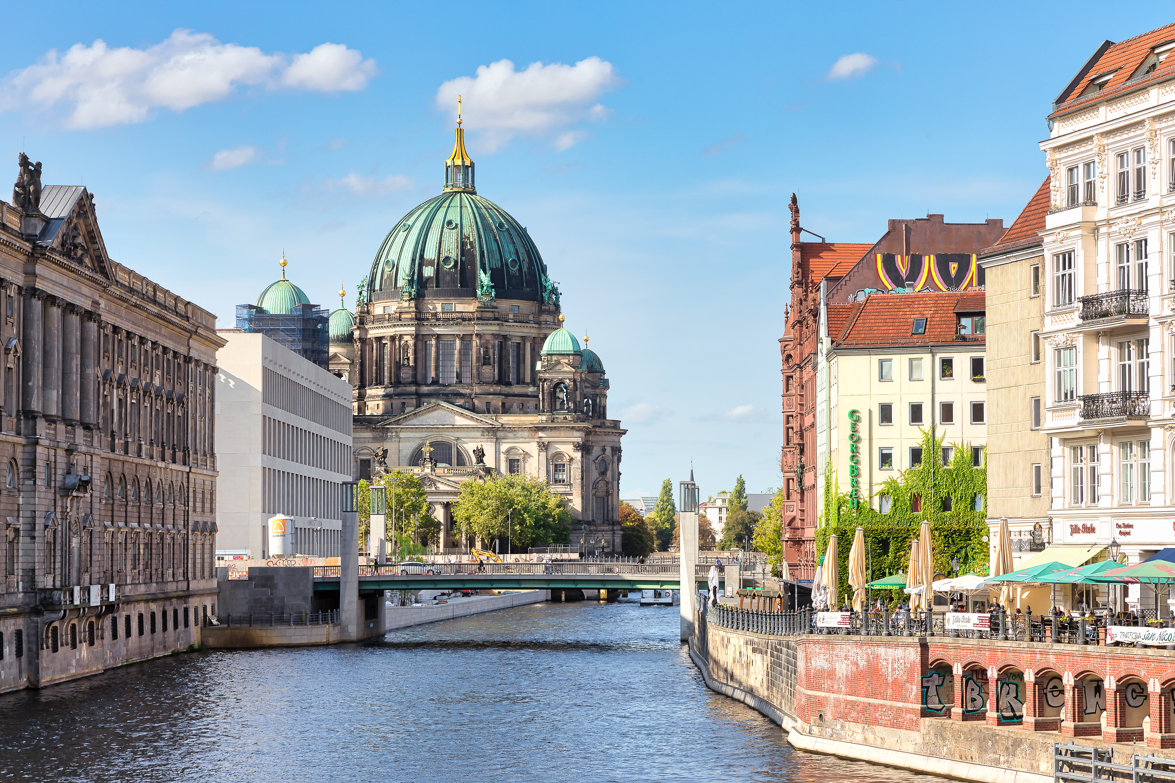 Berlin Cathedral with the Spree and the Nikolai Quarter