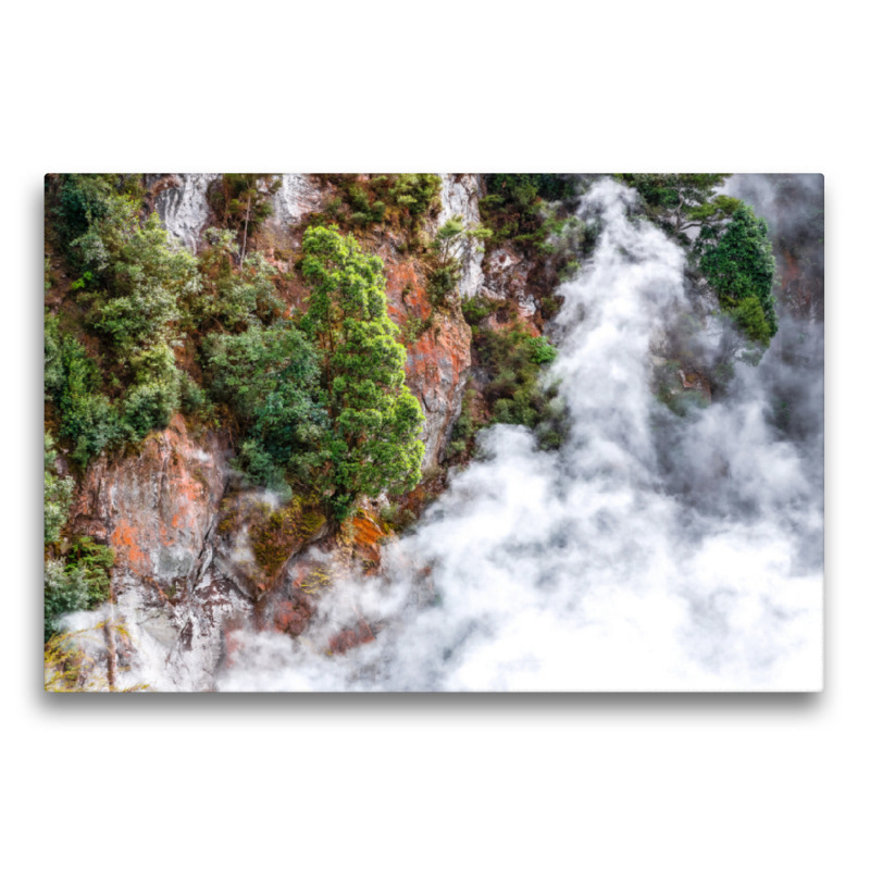 Textilleinwand - Neuseeland - Heiße Quellen & Geysire Rotorua Waimangu Volcanic Valley
