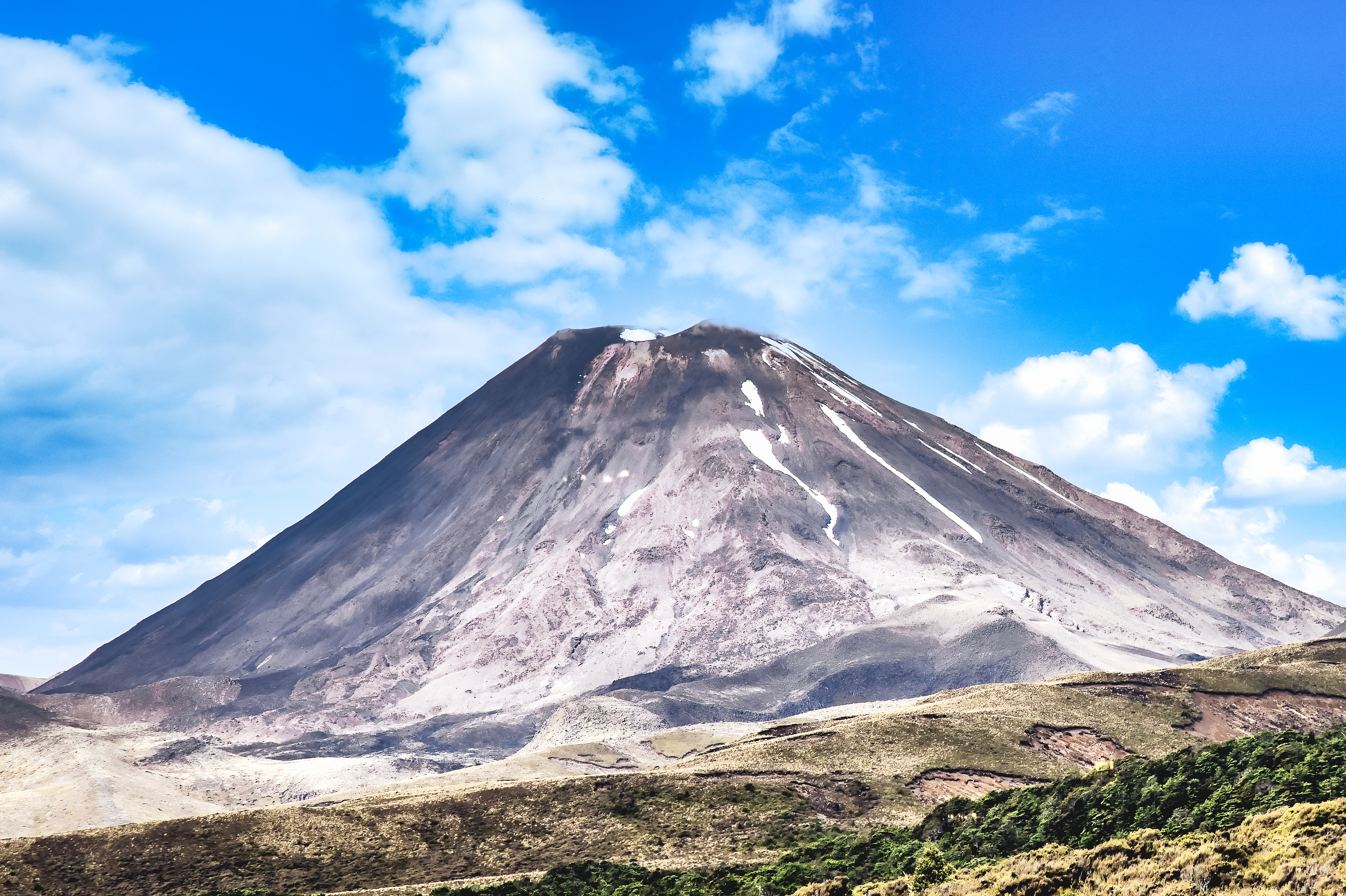 Mount Ngauruhoe in the Tongariro National Park    