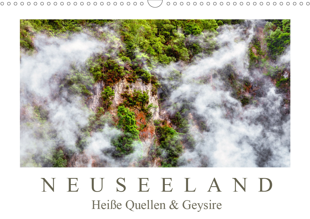 Kalender 2024 - Neuseeland - Heiße Quellen & Geysire