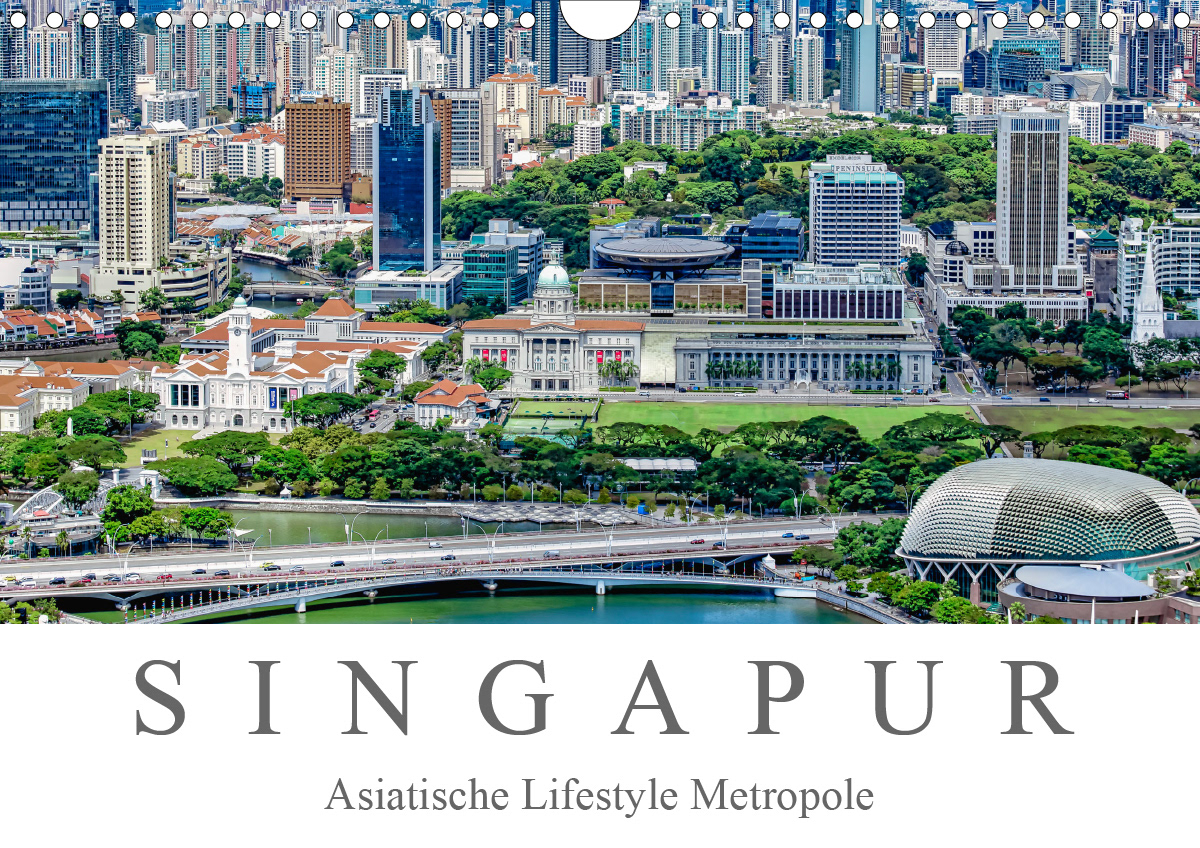 Monatskalender 14 Seiten - Singapur - Asiatische Lifestyle Metropole