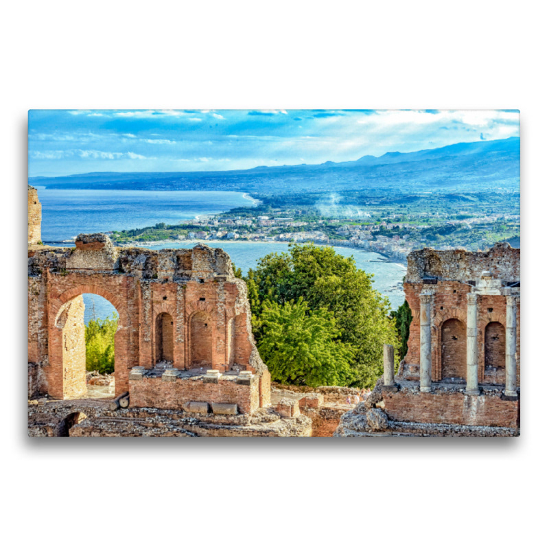 Textilleinwand - Sizilien - Taormina - Griechisches Theater