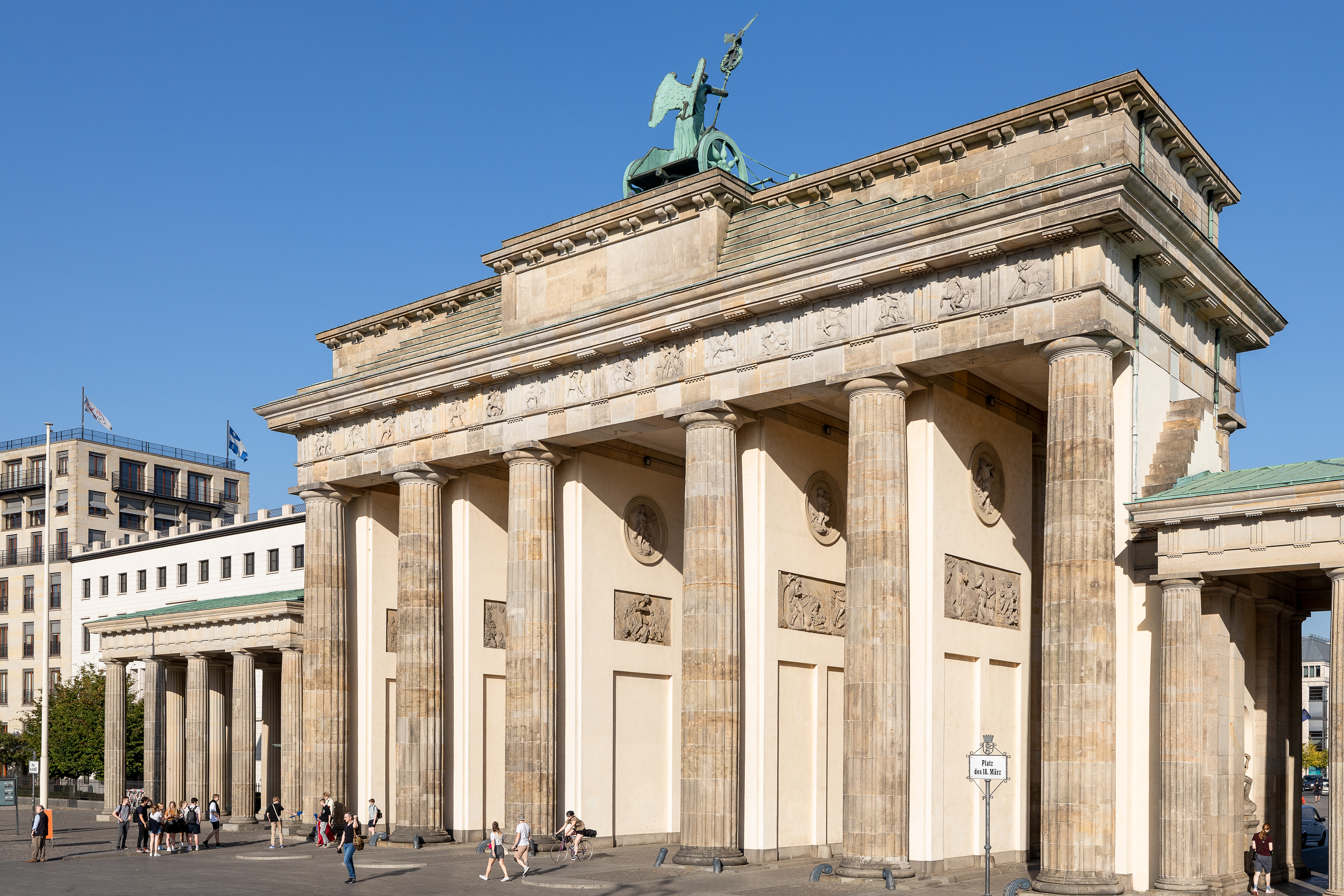 Brandenburg Gate with the Quadriga on the Pariser Platz