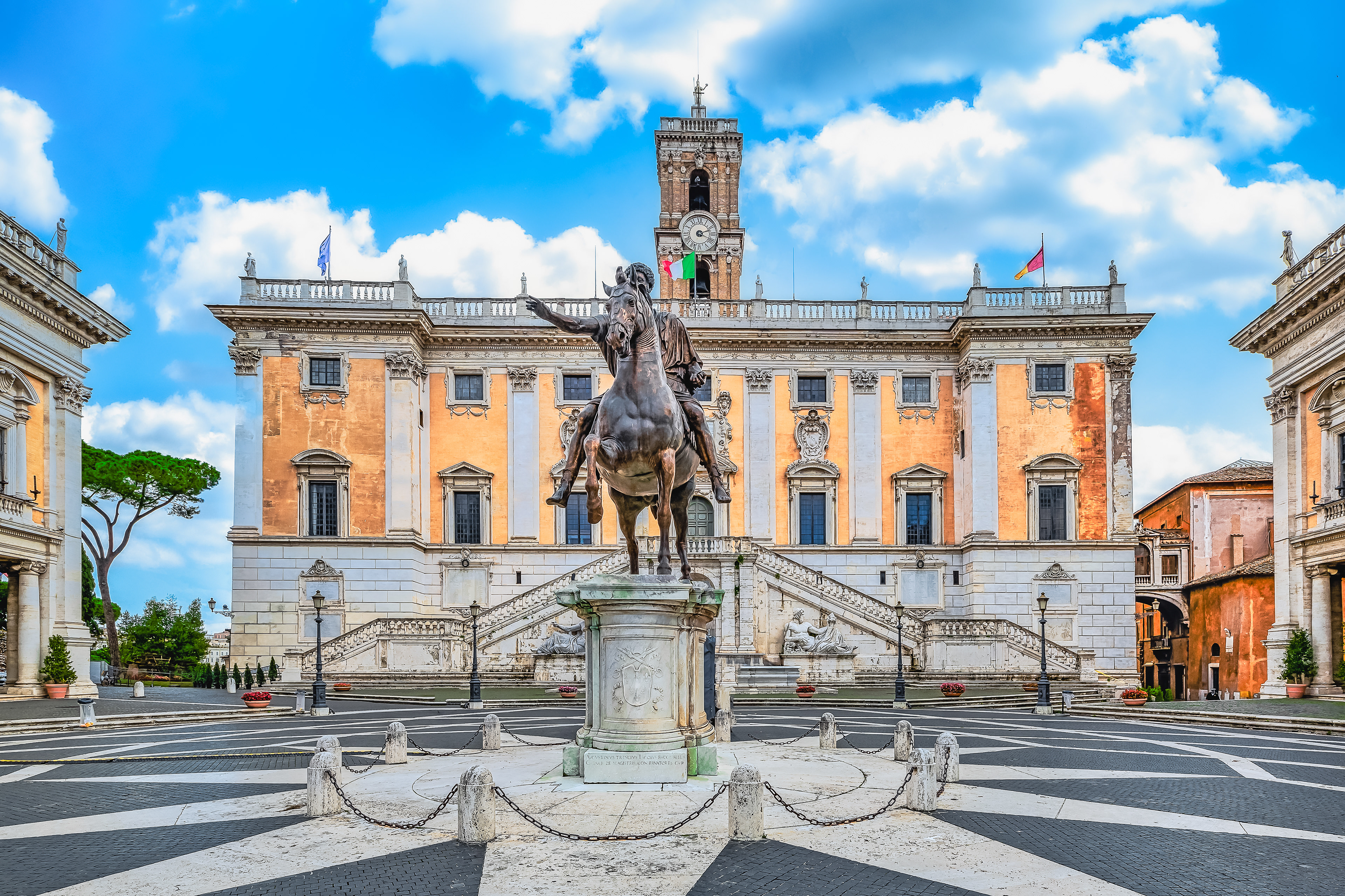 Kapitolsplatz mit der Reiterstatue Mark Aurels
