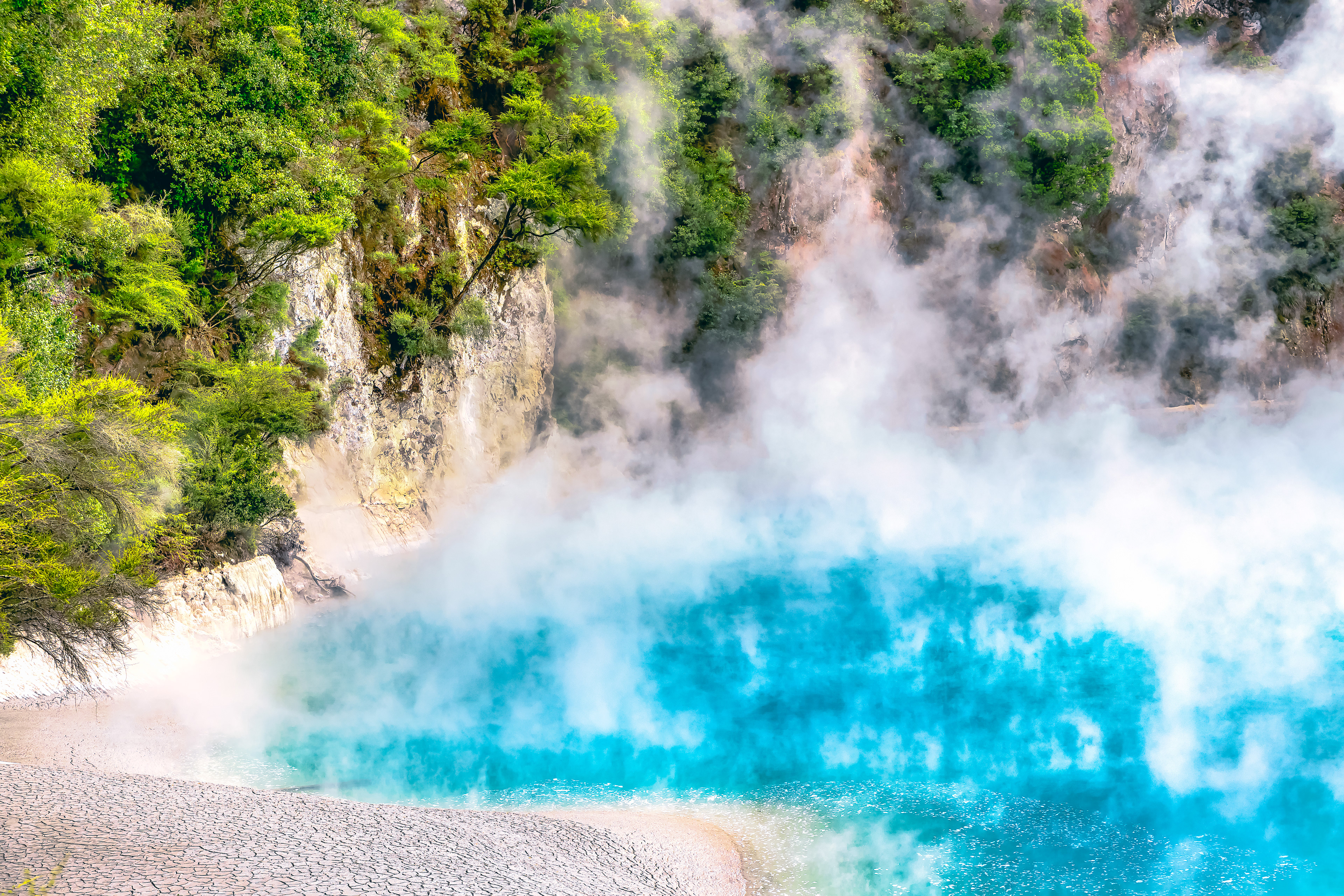 Inferno Crater in the Rotorua Waimangu Volcanic Valley  
