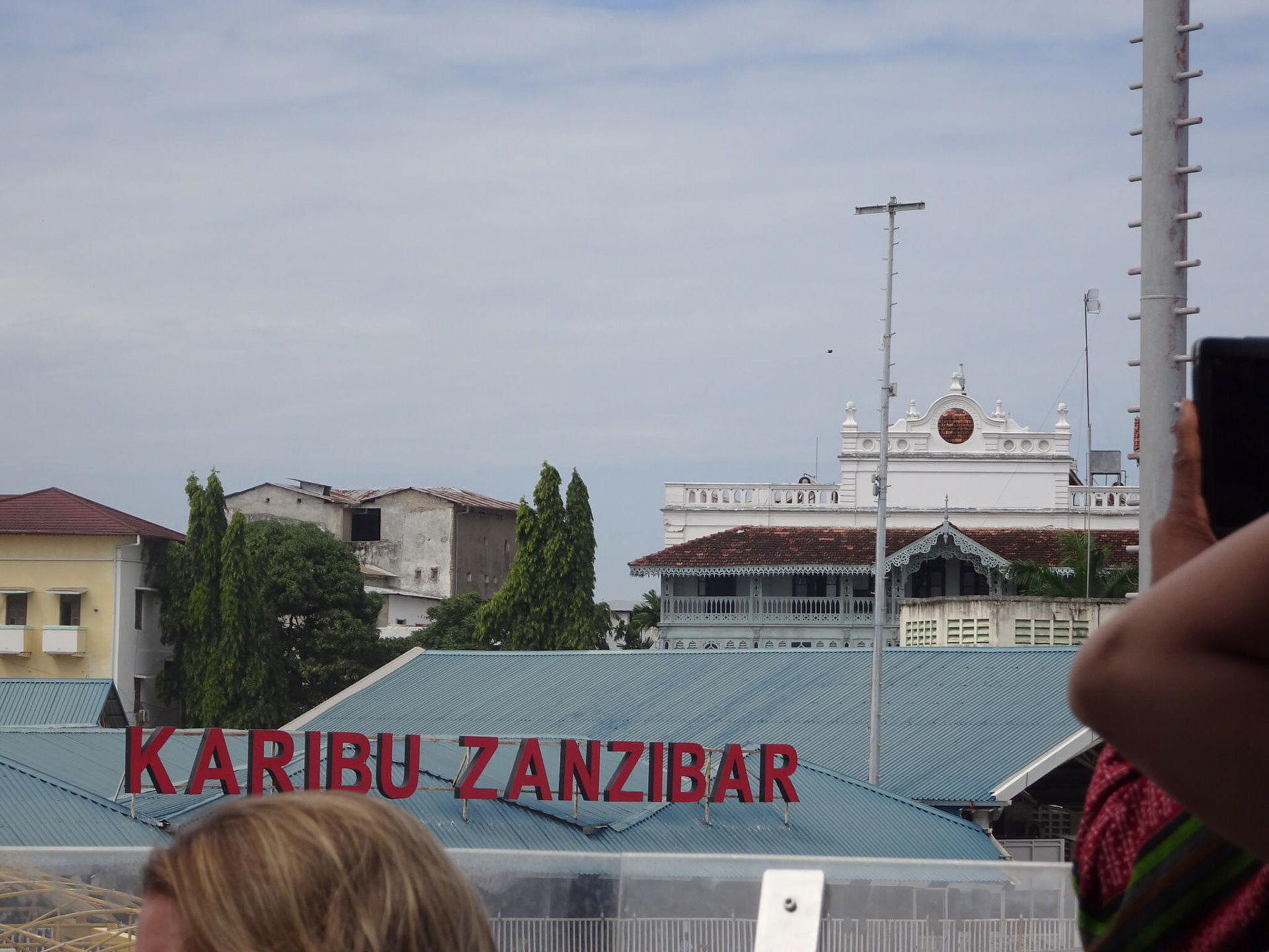 arriving on Zanzibar