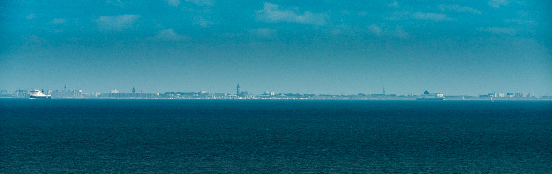 Calais from Dover's Western Heights