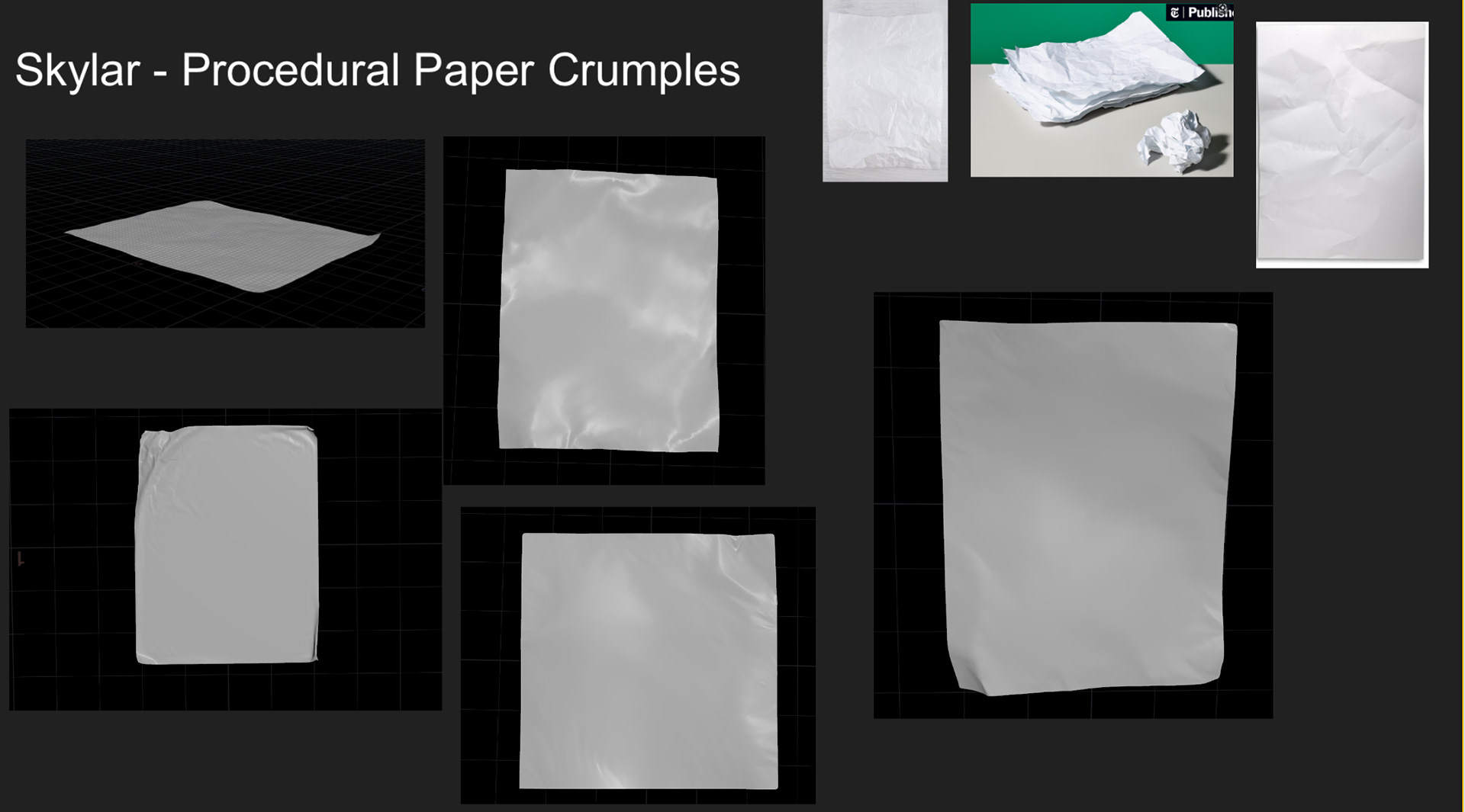 Some Paper I created in Houdini