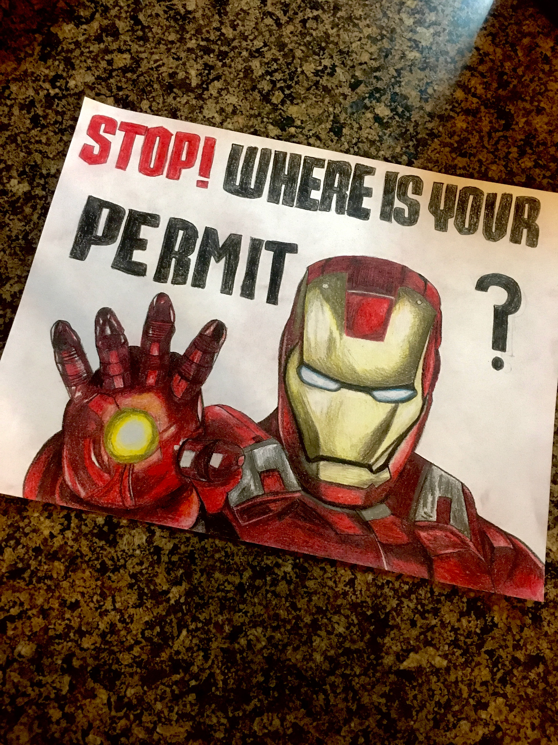 Safety Poster Contest - Colored Pencil (2018)