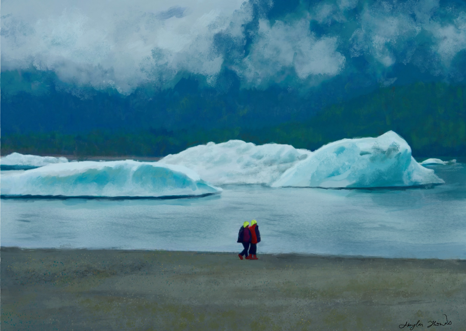 "Alaska landscape" - Procreate (2021)