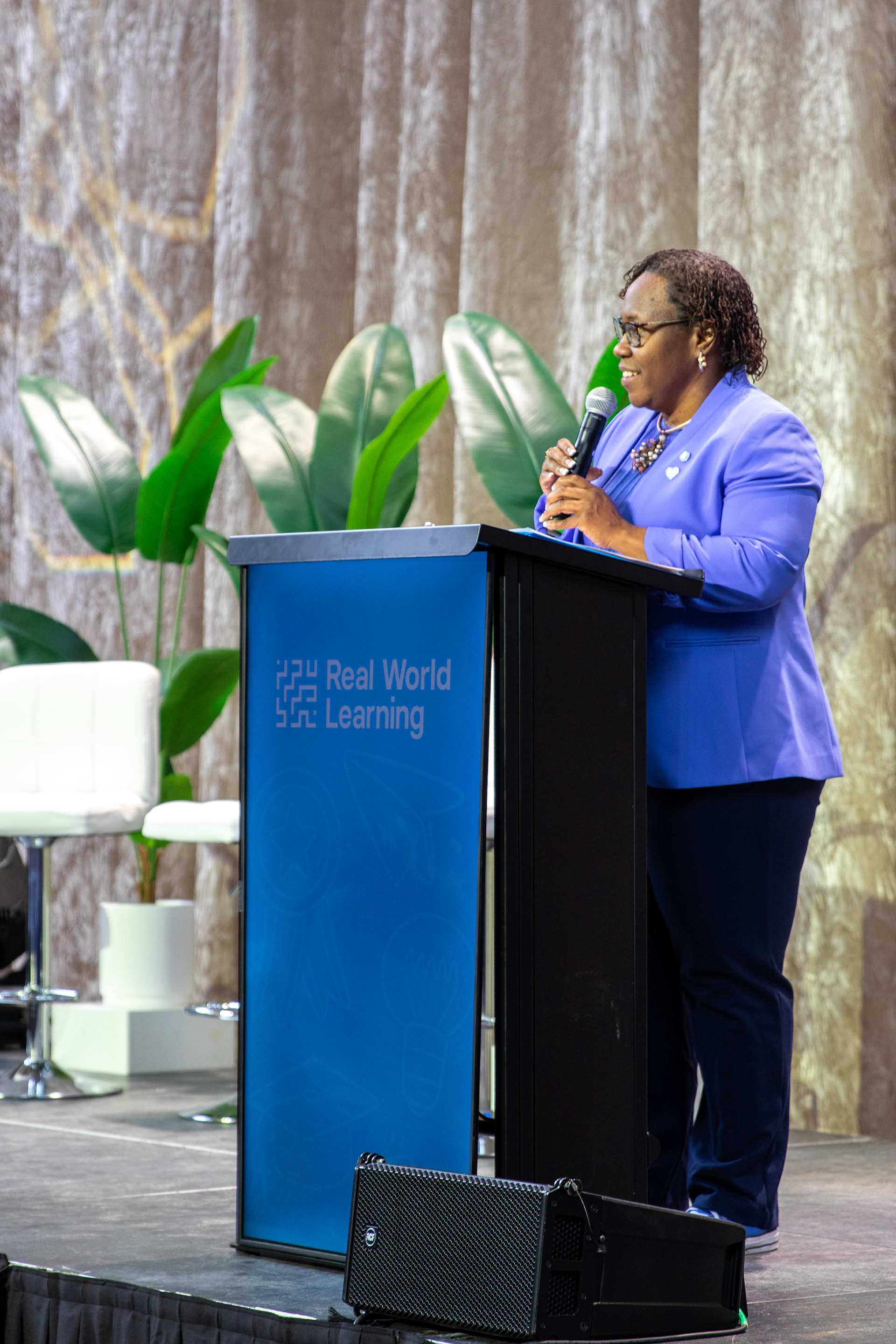 Dr. DeAngela Burns-Wallace, President and CEO of Ewing Marion Kauffman Foundation, wraps up the event by remembering Mr. K's legacy and why Real World Learning is a way of the future. 