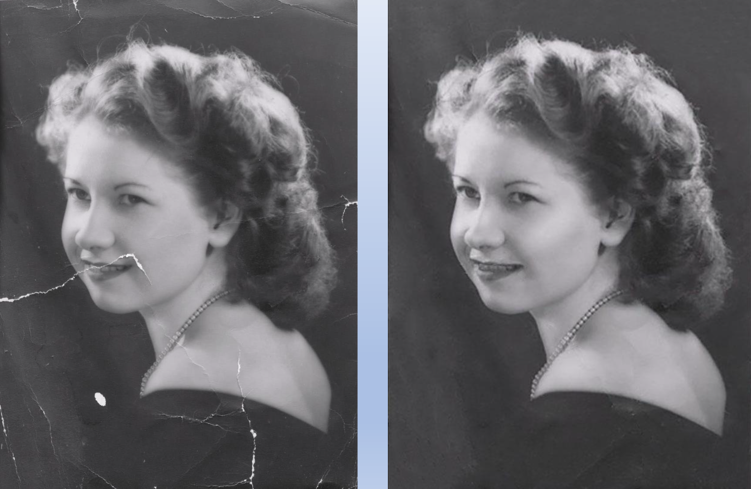 Damaged Photo Repair (not my photo)