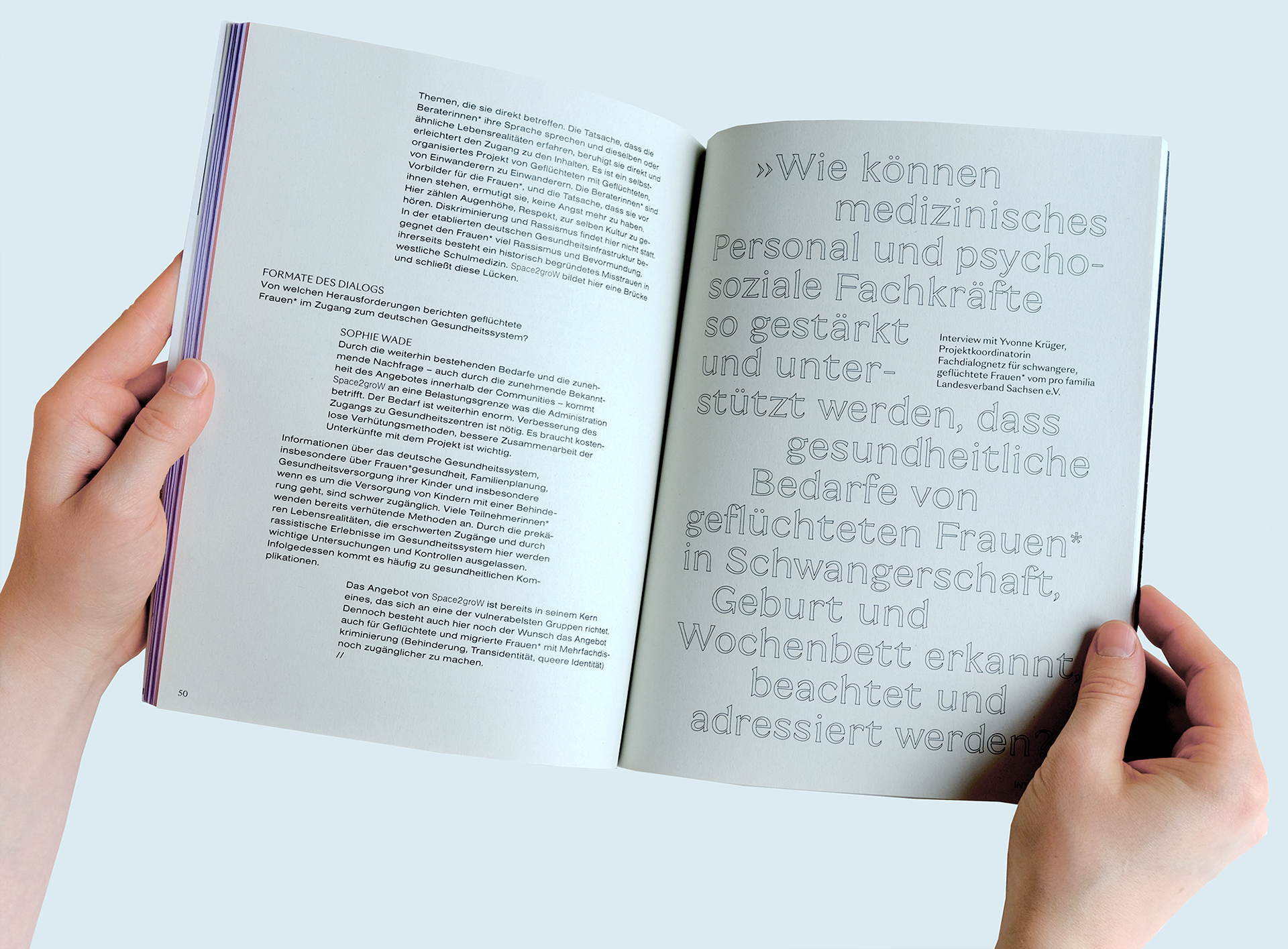 Publication "Power statt Aua", concept & design by Formate des Dialogs, 2021.