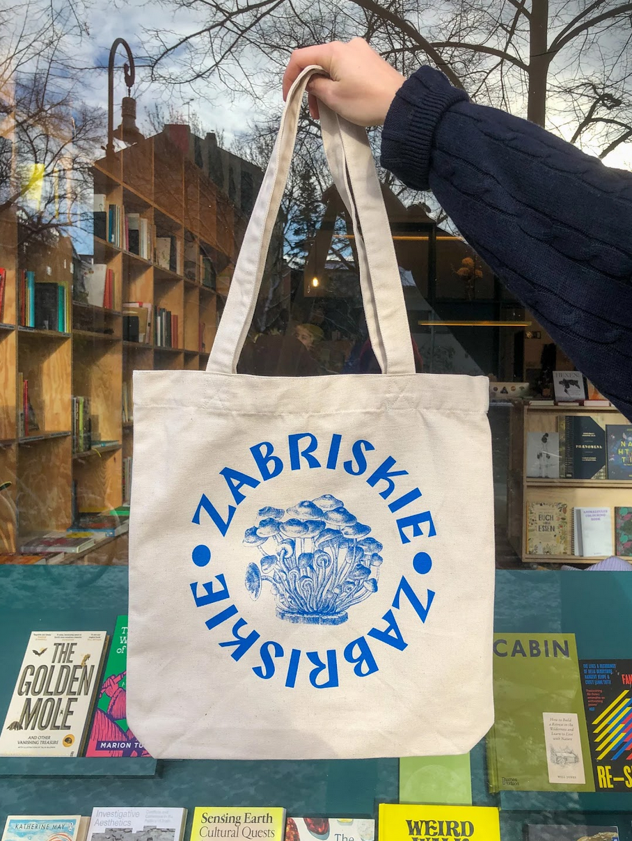 Visual identity for Zabriskie Bookstore for Nature and Culture, © Sandra Méndez Sarmiento, Sophie Pischel, 2023.