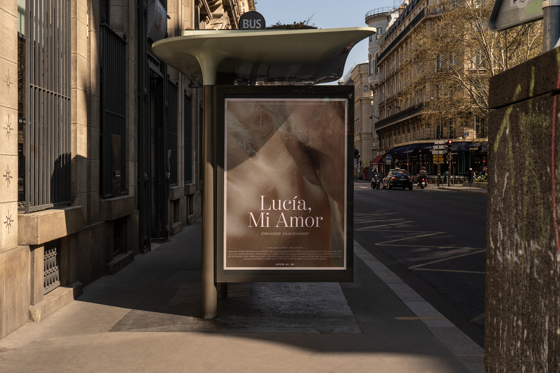 Poster + Title Design for the short movie »Lucía, Mi Amor« by Samuel Chalela Puccini | 2020