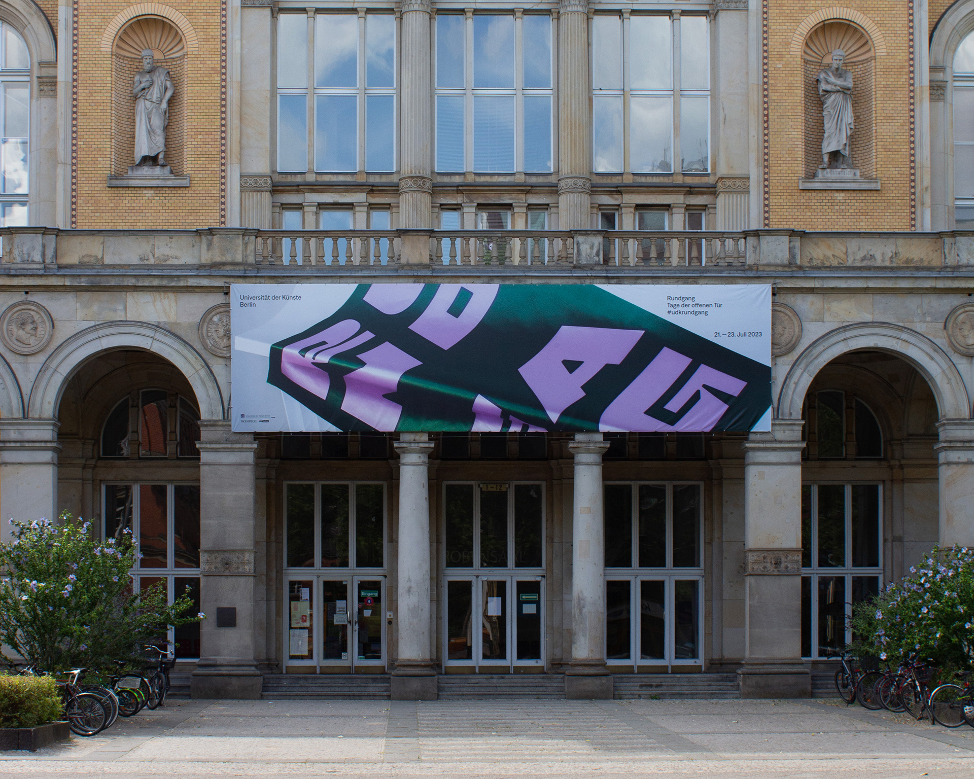 Visual campaign + art direction for the annual exhbition | For Berlin University of the Arts | Collaboration with Ira Göller | 2023