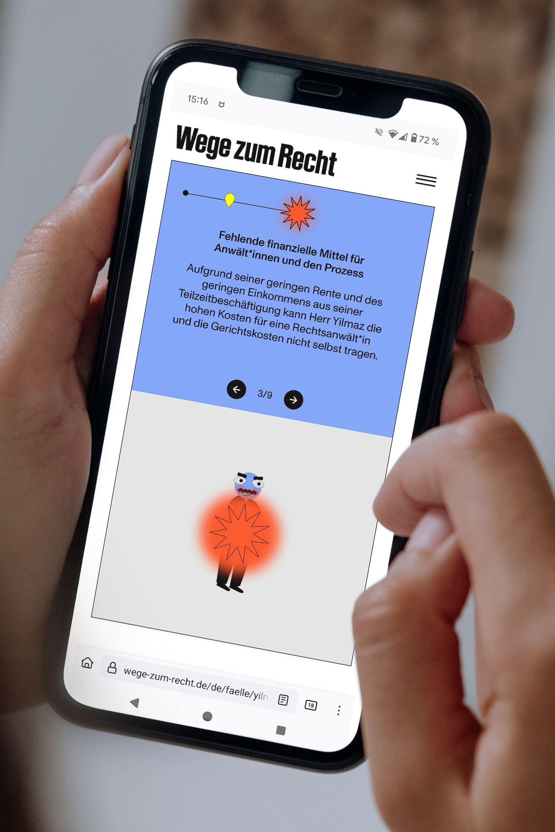 »Wege zum Recht« | concept + web design + illustration + information graphics | Collaboration with the Berlin Social Science Centre/Access to Justice in Berlin Project (content) and Florian Schimanski (coding) | 2025.