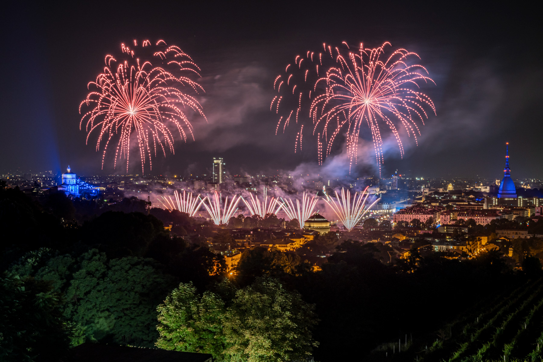 Fireworks for the Patron Saint Holiday