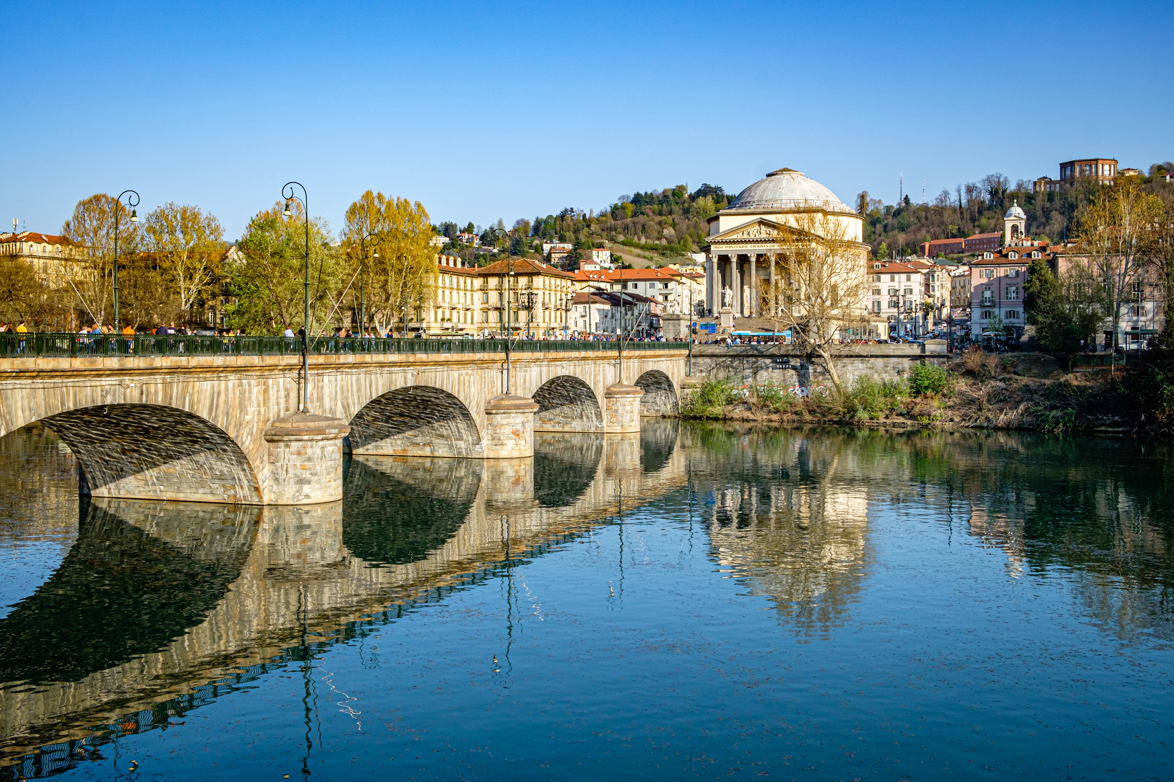 Bridge Vittorio Emanuele I and the church of our Great Mother of God