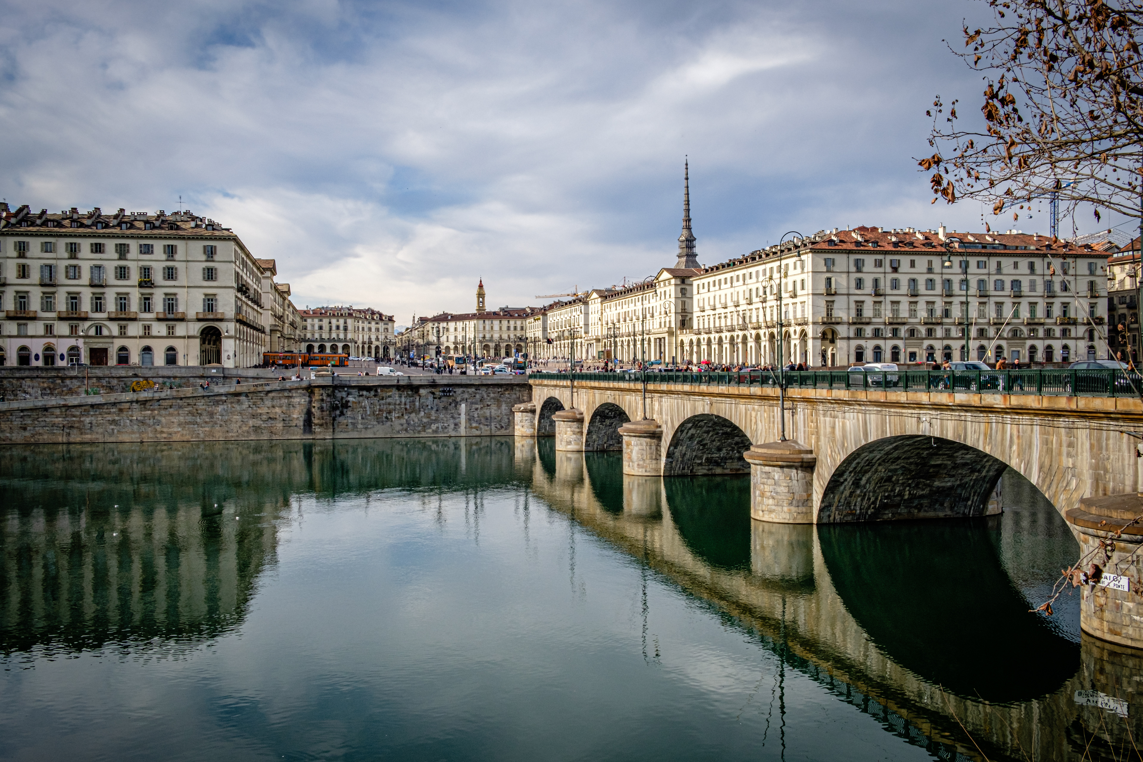 Bridge Vittorio Emanuele I and the Mole Antonelliana