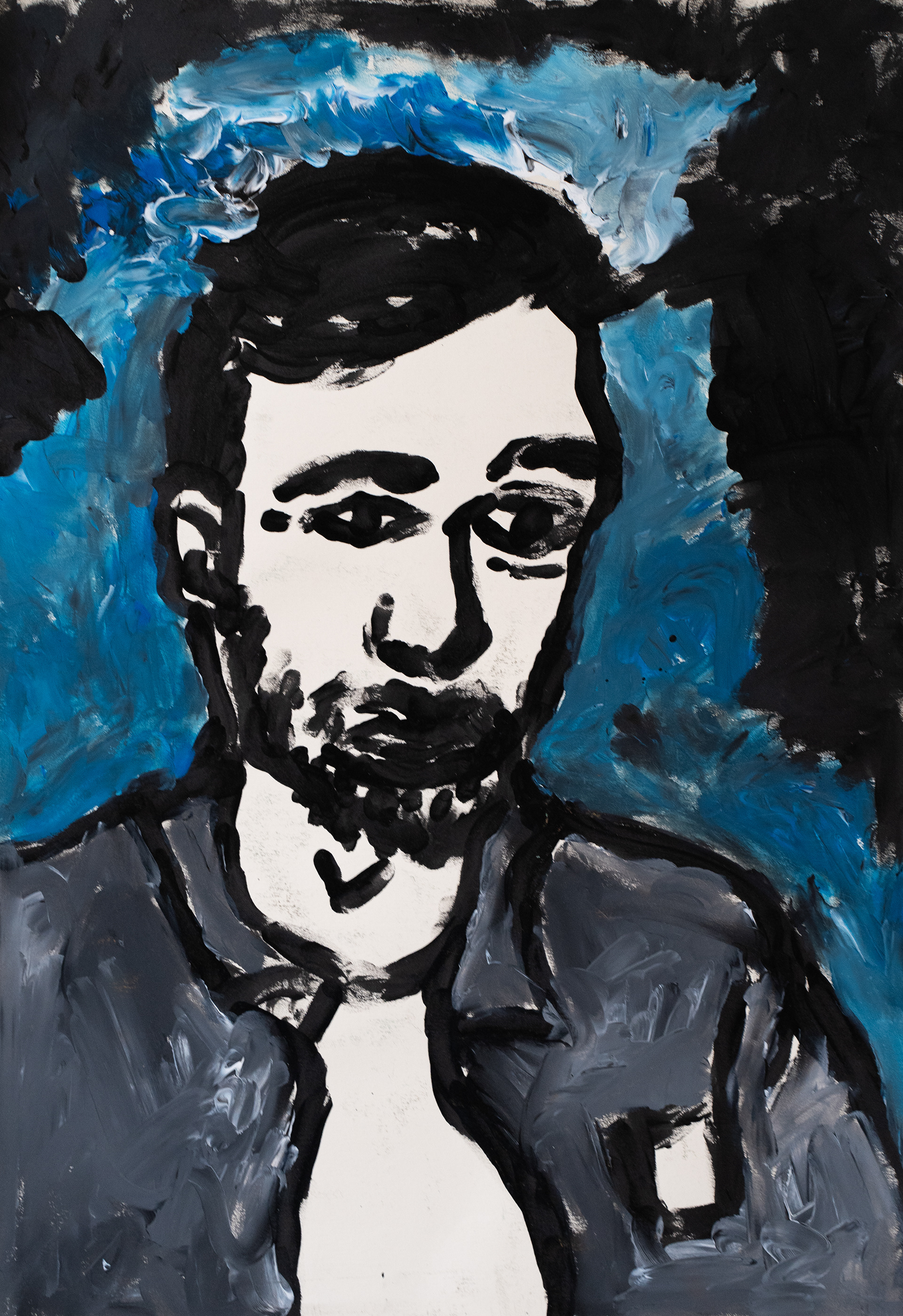 Sans titre. Encre de Chine et Acryliques.