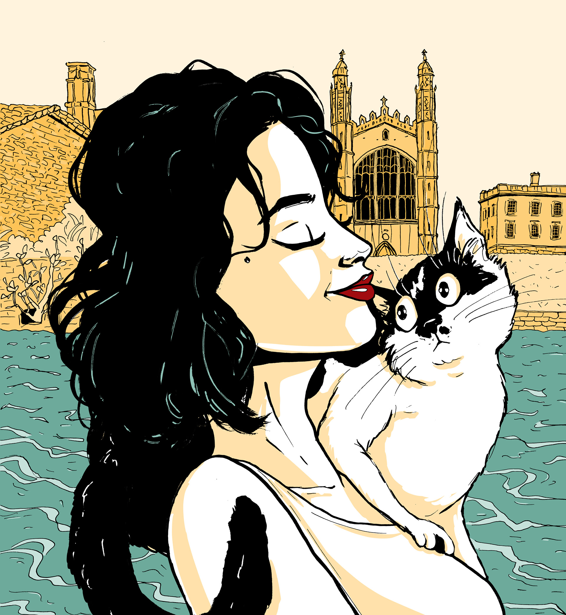 Yulia and Penny in Cambridge, 2023