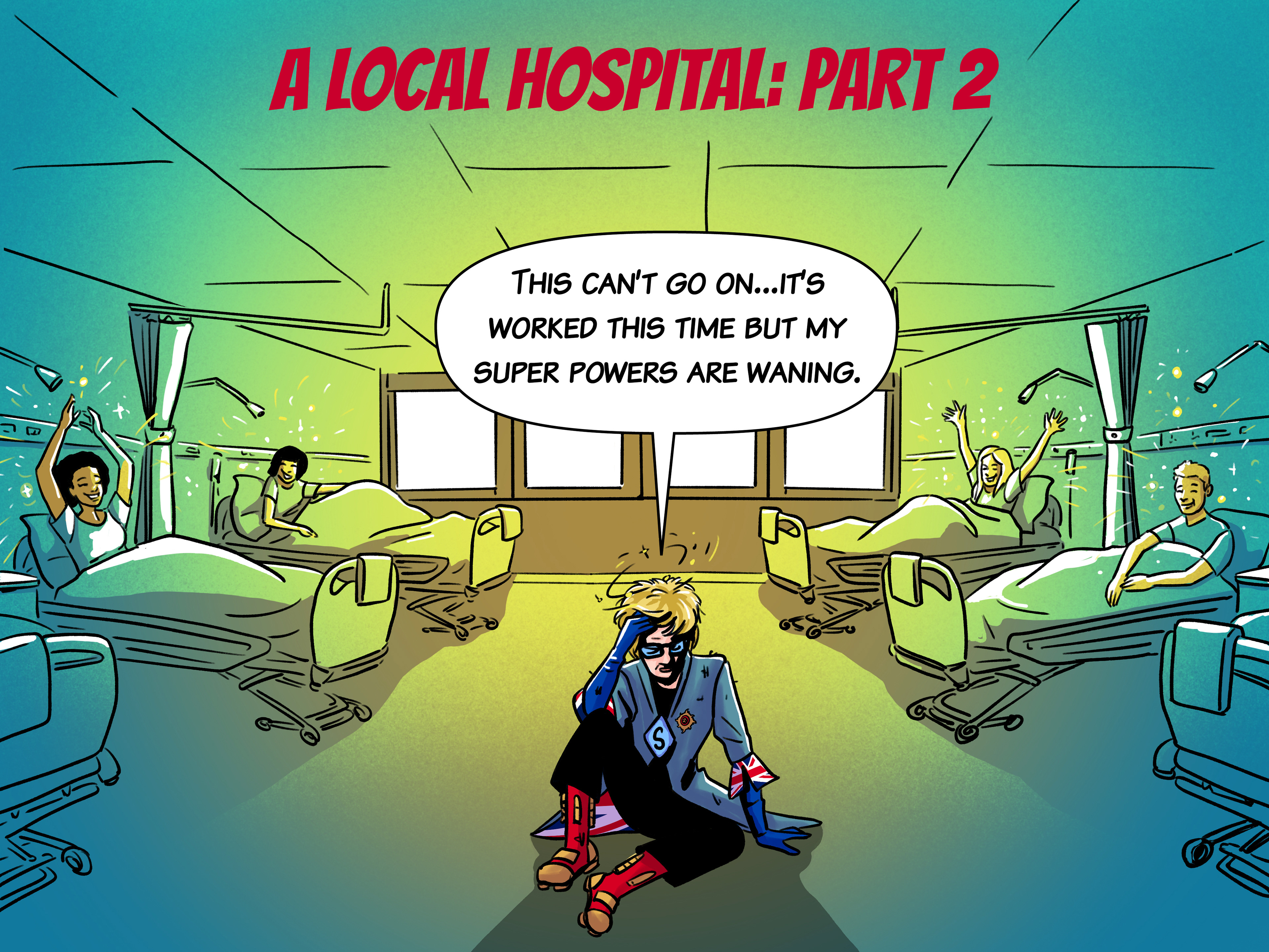 Super Sally comic for Trinity College, 2024