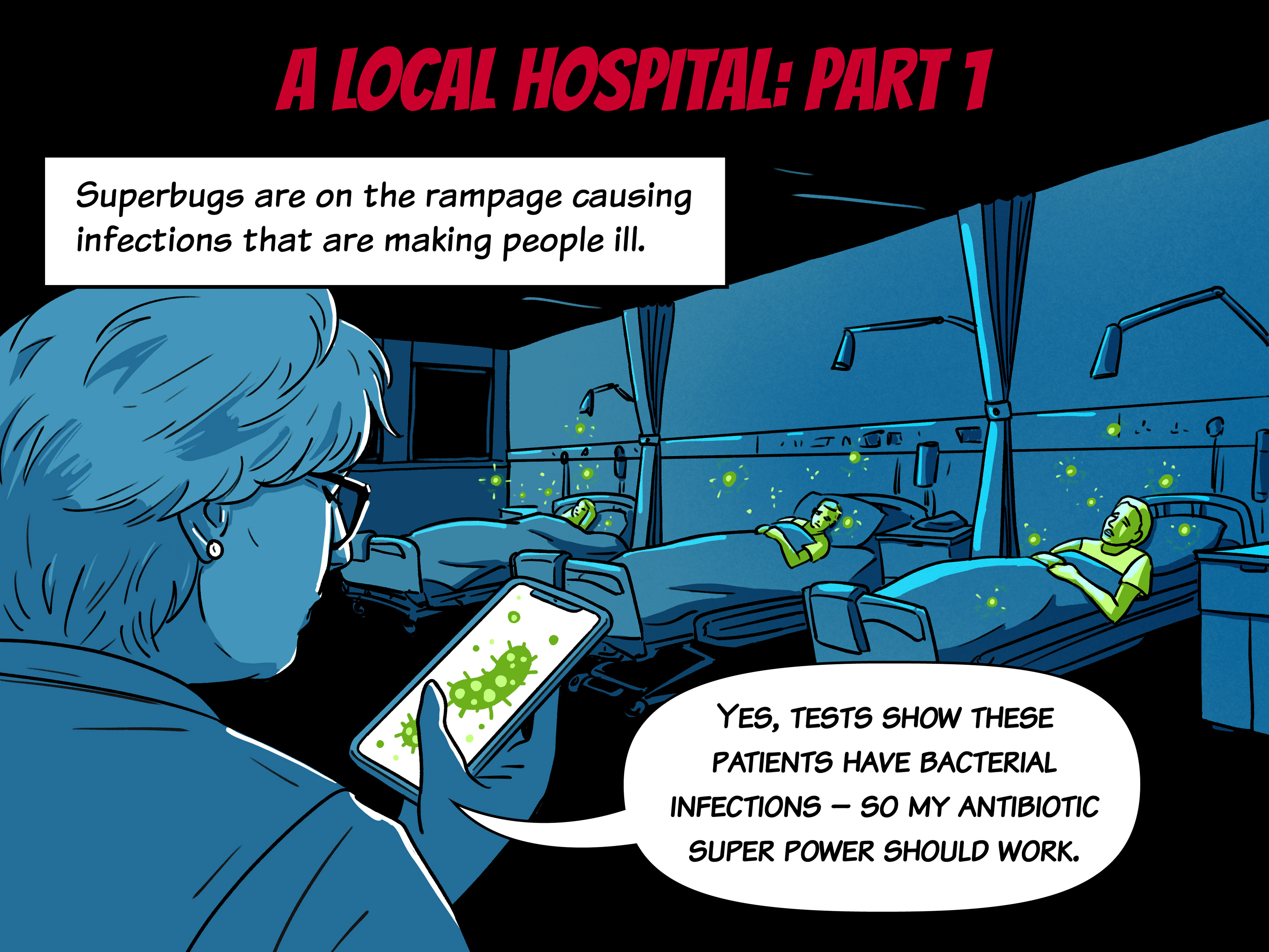 Super Sally comic for Trinity College, 2024