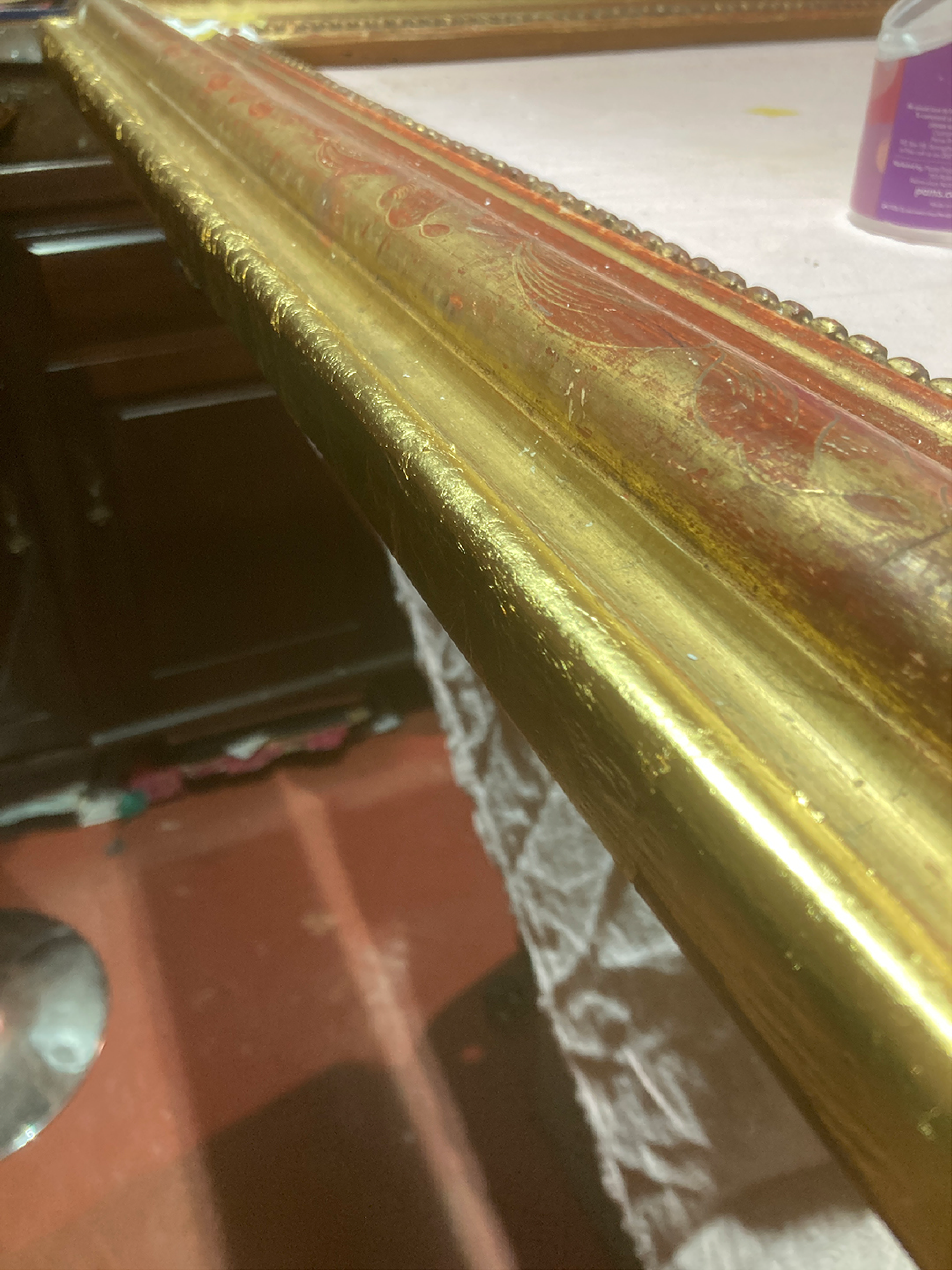 Bottom edge watergilded  