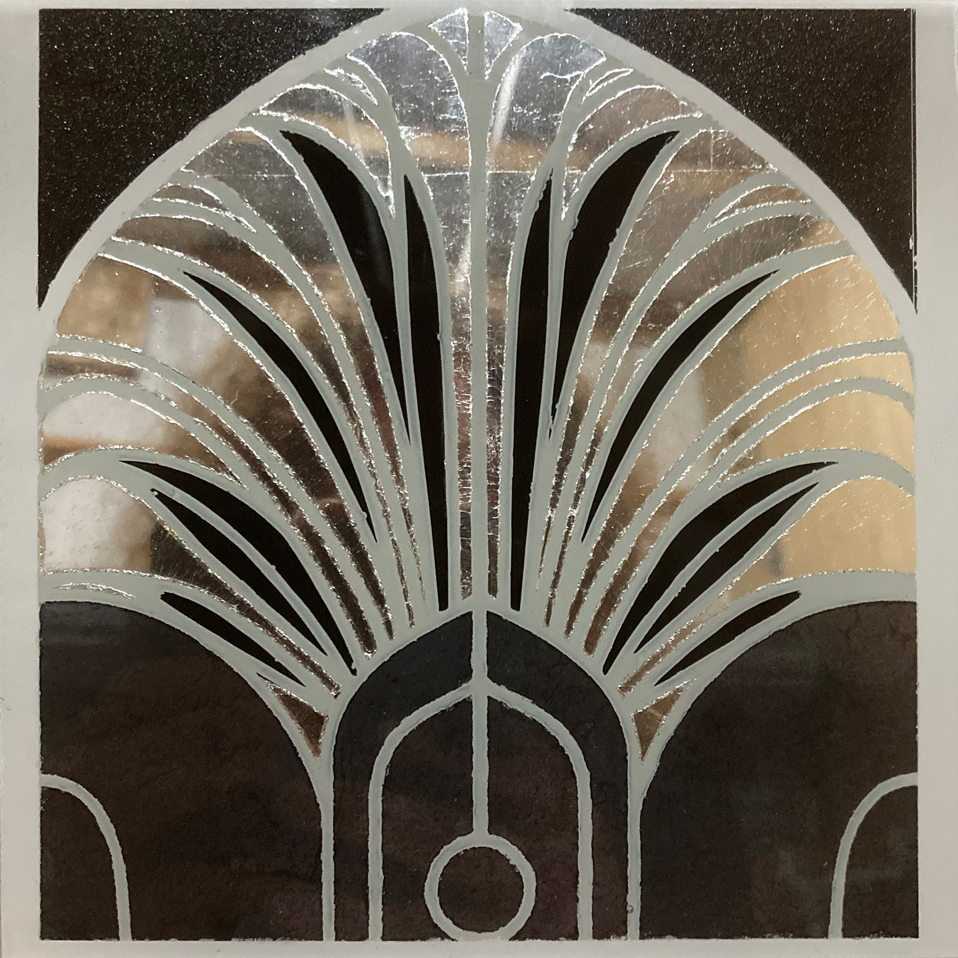 Art Deco - Silver on glass