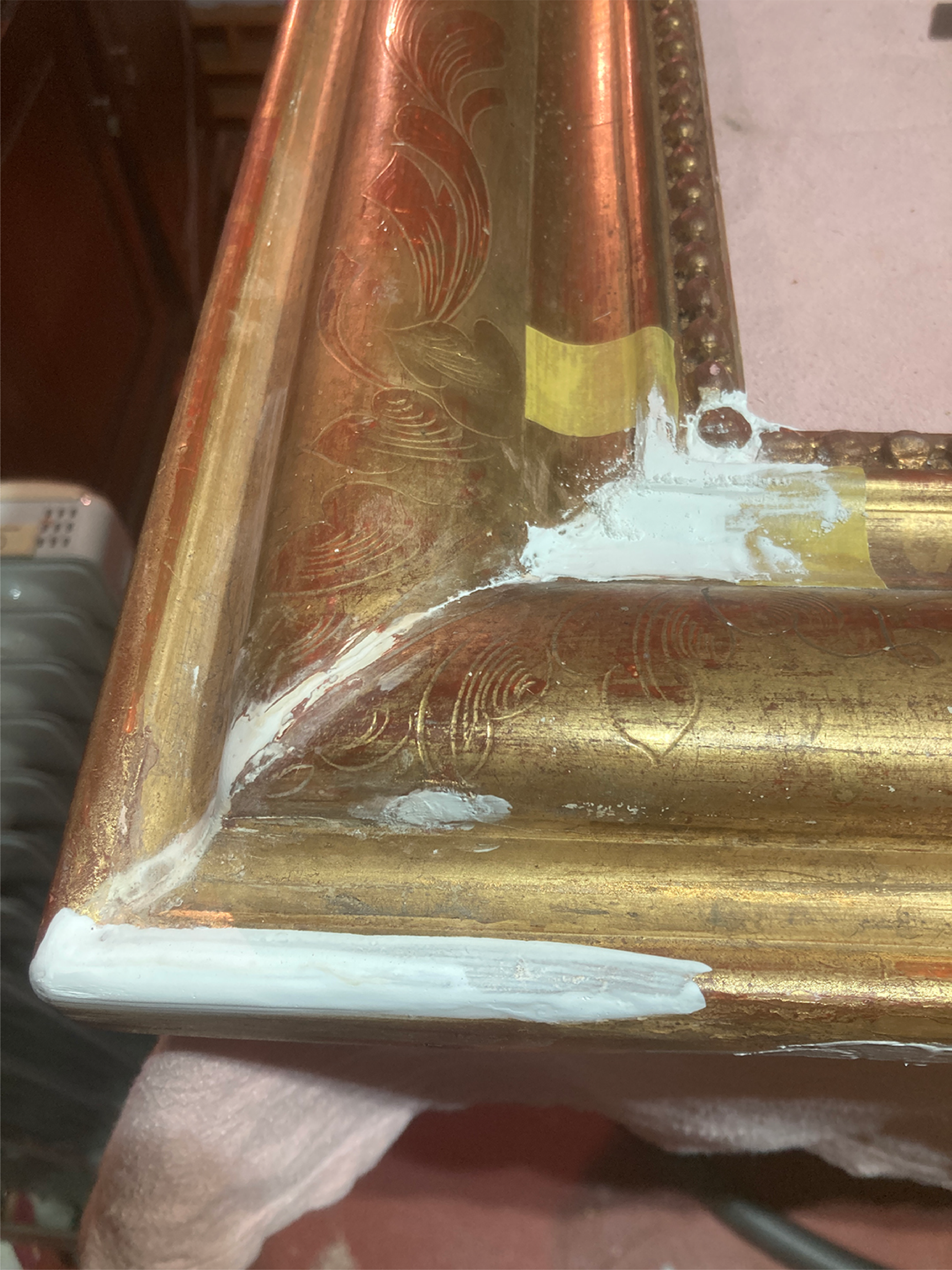 Bottom corner remoulded