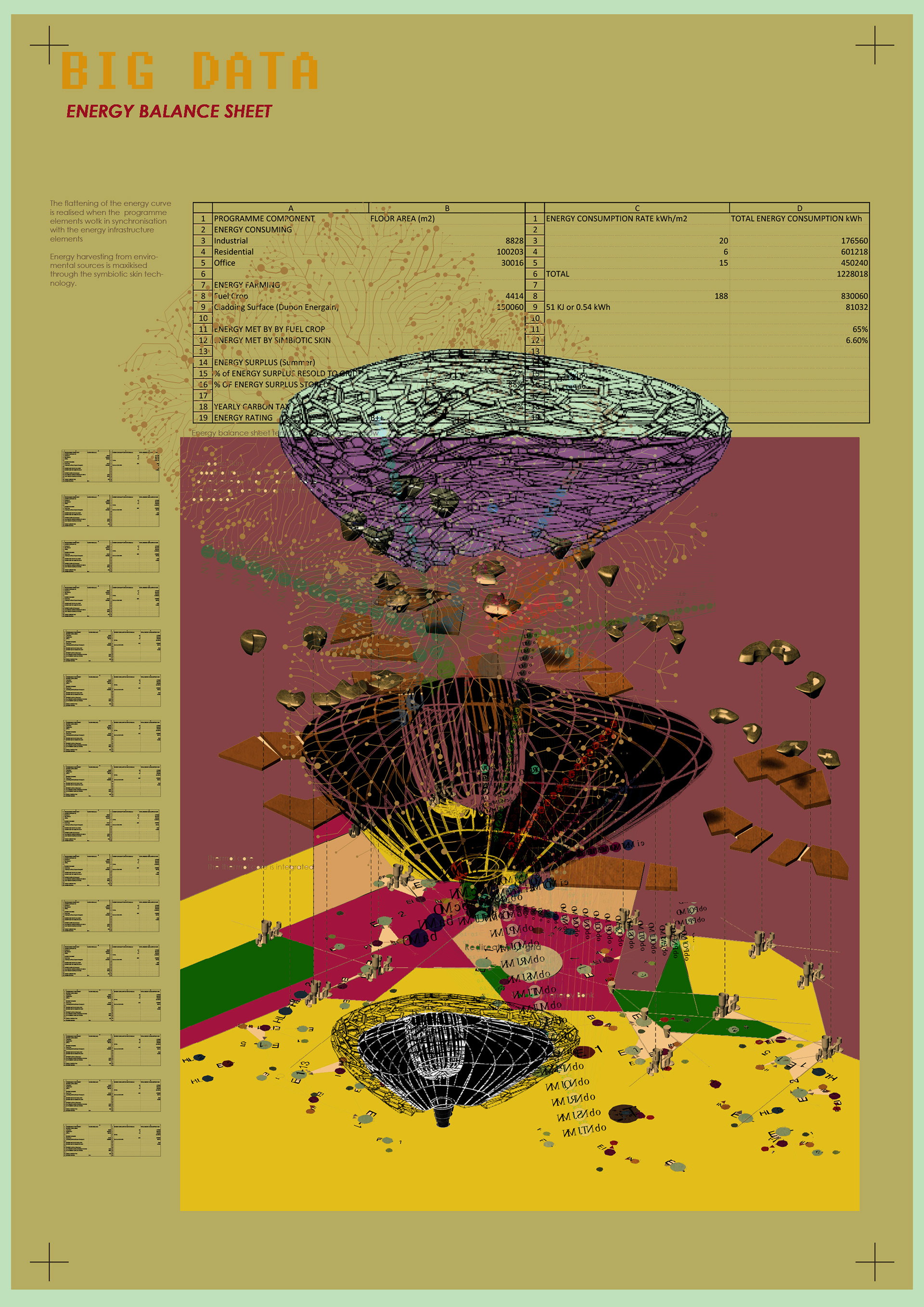 Mushroom City Prototype - Exploded Axonometric
