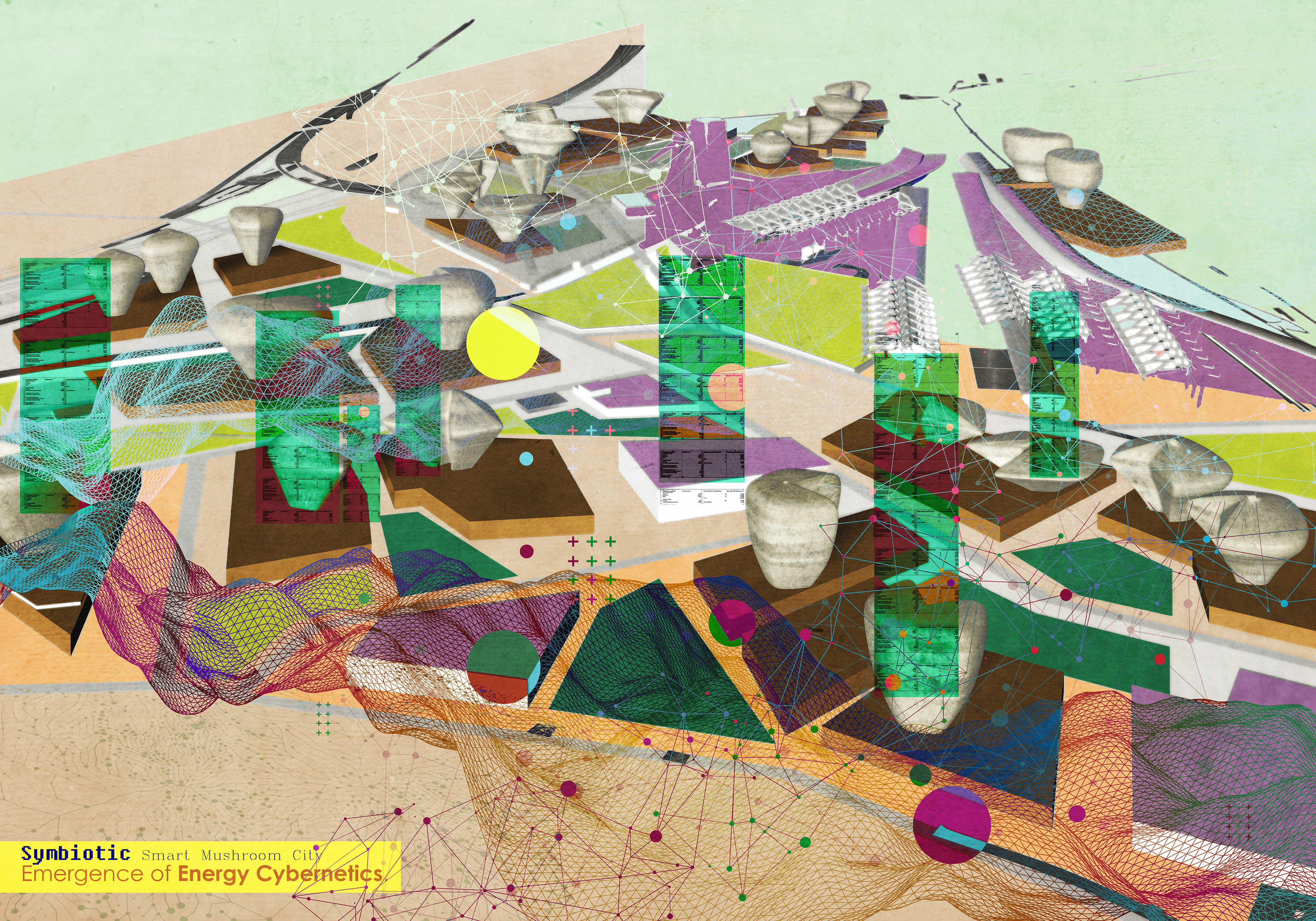 Mushroom City Concept Proposal - Aerial View 1