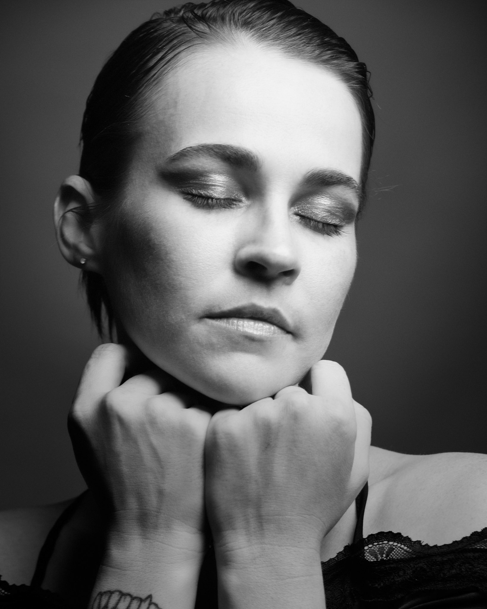 Pensive Elegance Studies of Light and Shadow in Romantic Portraiture