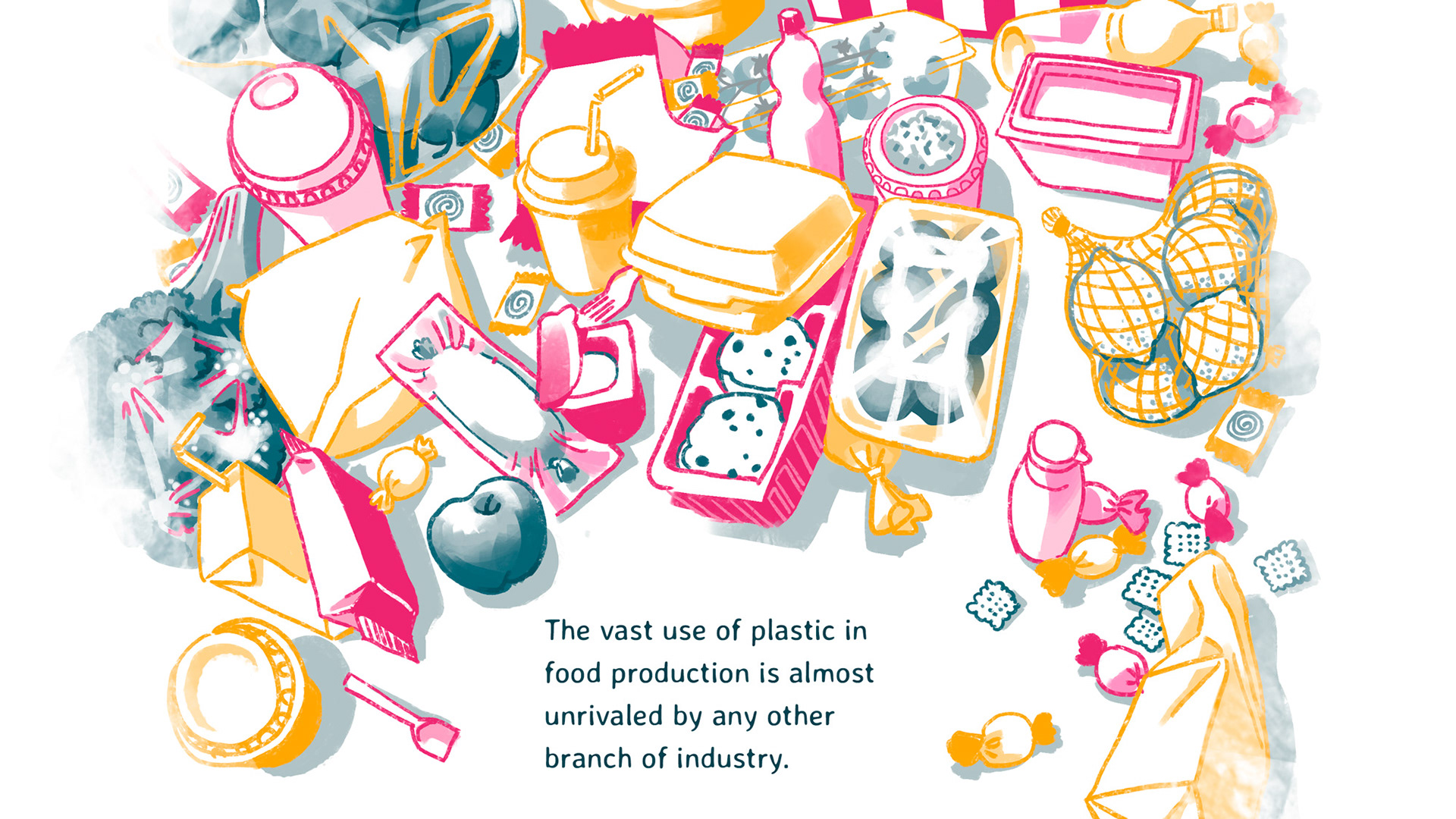 Lebensmittel werden viel zu häufig in Plastik verpackt.