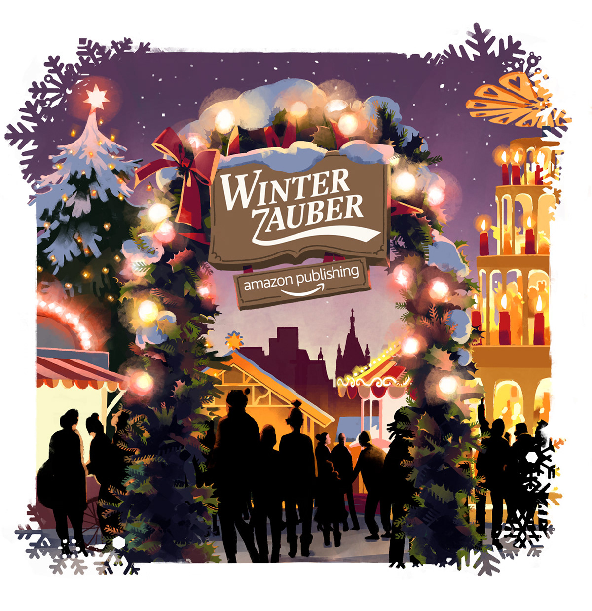 Key Visual für den Amazon Winterzauber | Amazon Publishing | digitale Illustration | 2022